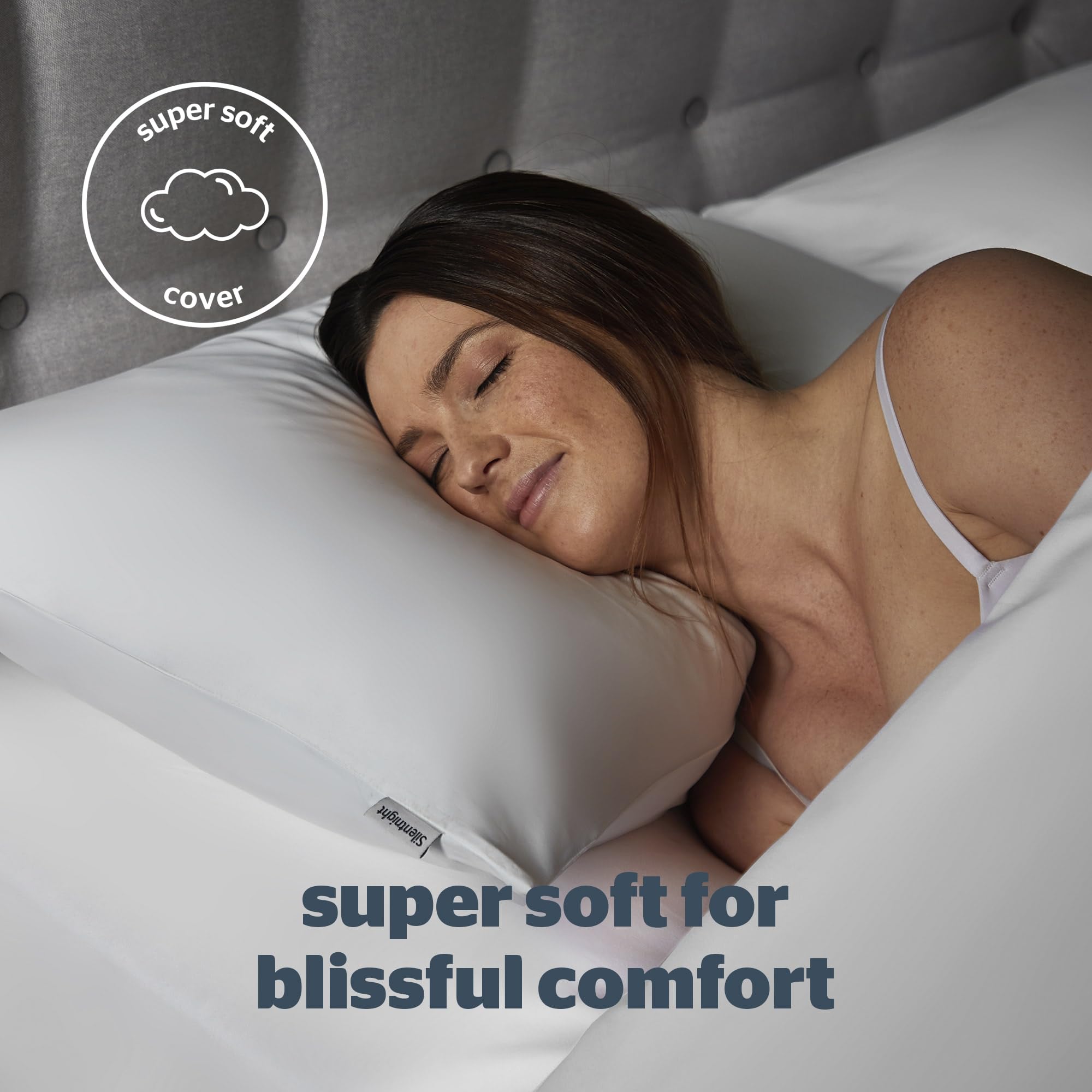 Silentnight Cool Touch Pillowcase - Cooling Temperature Control | Super Soft Nylon | White 3