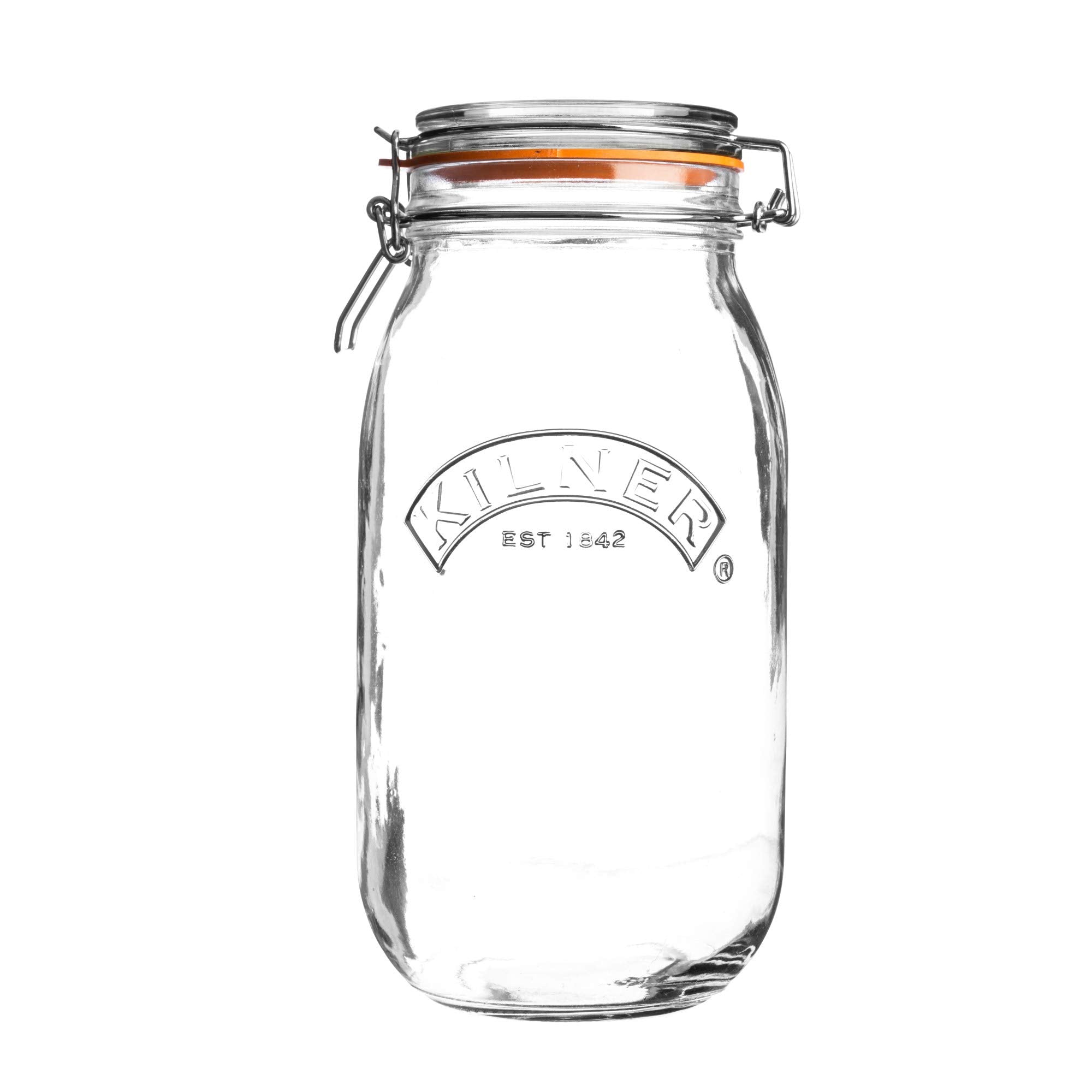 Kilner Clip Top Jar - 2 Litre Airtight Glass Storage for Preserving & Pantry | Dishwasher Safe 1