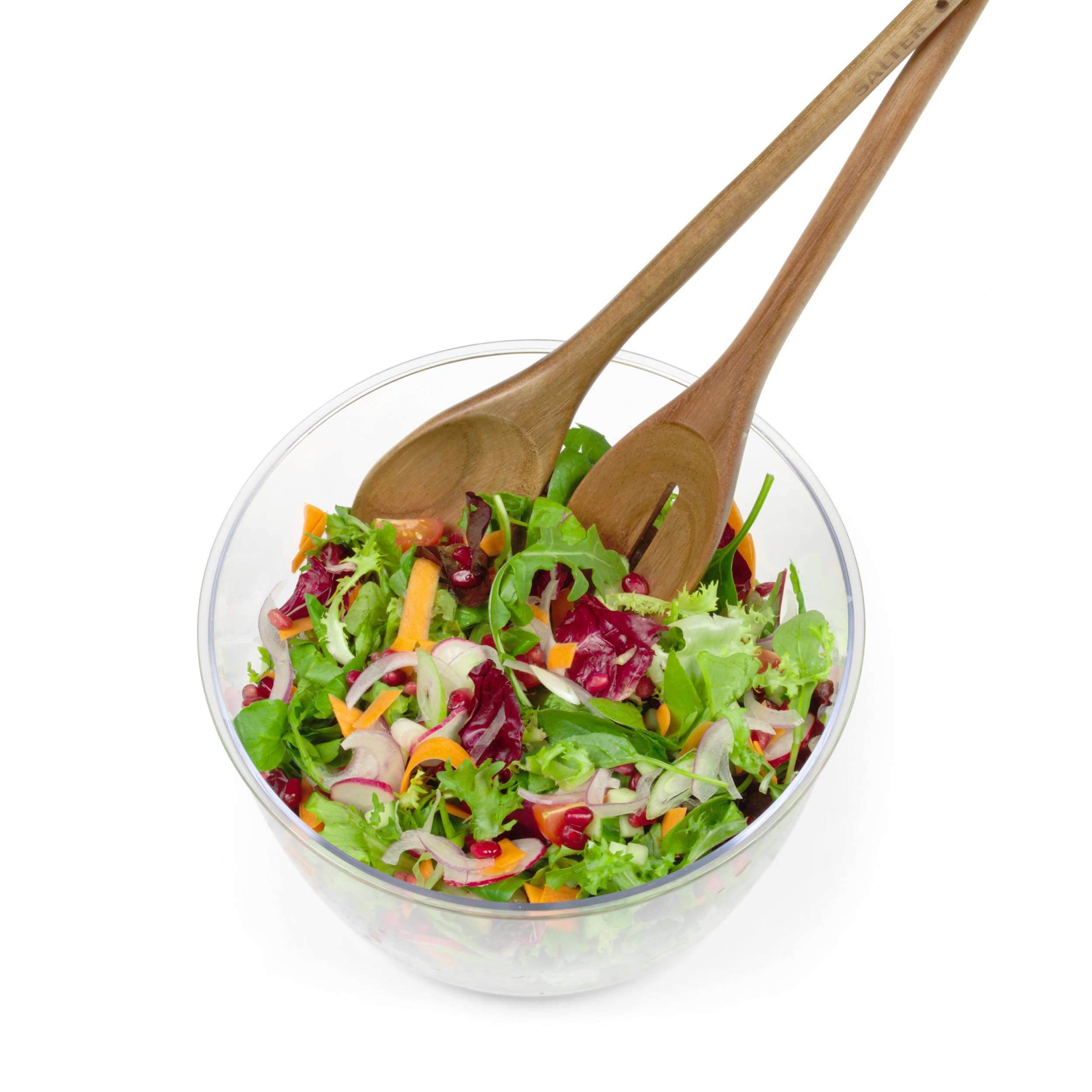 Salter 3.5L Salad Spinner - Wash, Dry, and Serve Lettuce Dryer | Plastic | White/Black 8