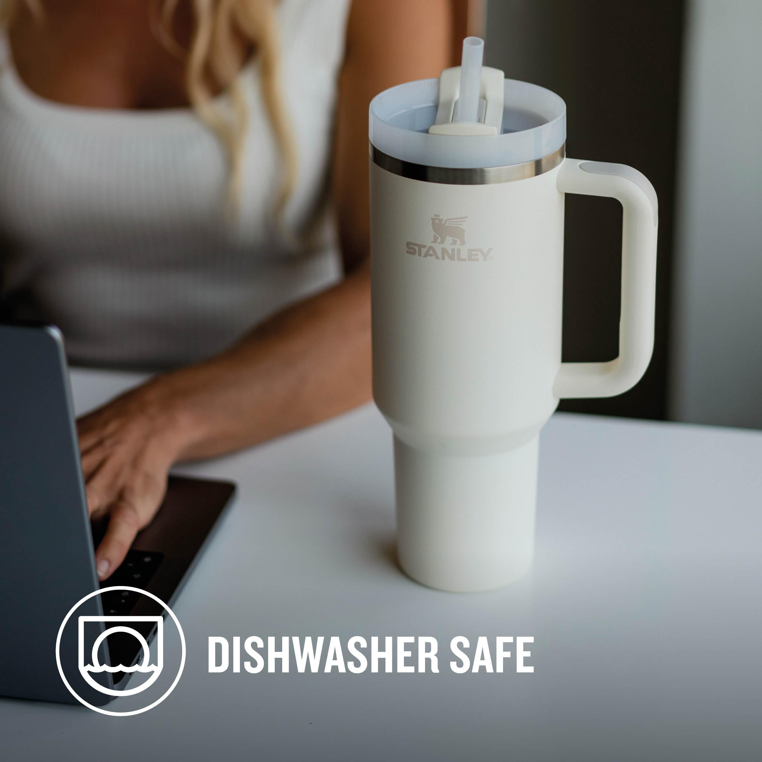 STANLEY 1913 Quencher H2.0 Flowstate Tumbler 1.2L | Cold 11 Hrs, Iced 48 Hrs | Recycled Steel | Cream 7