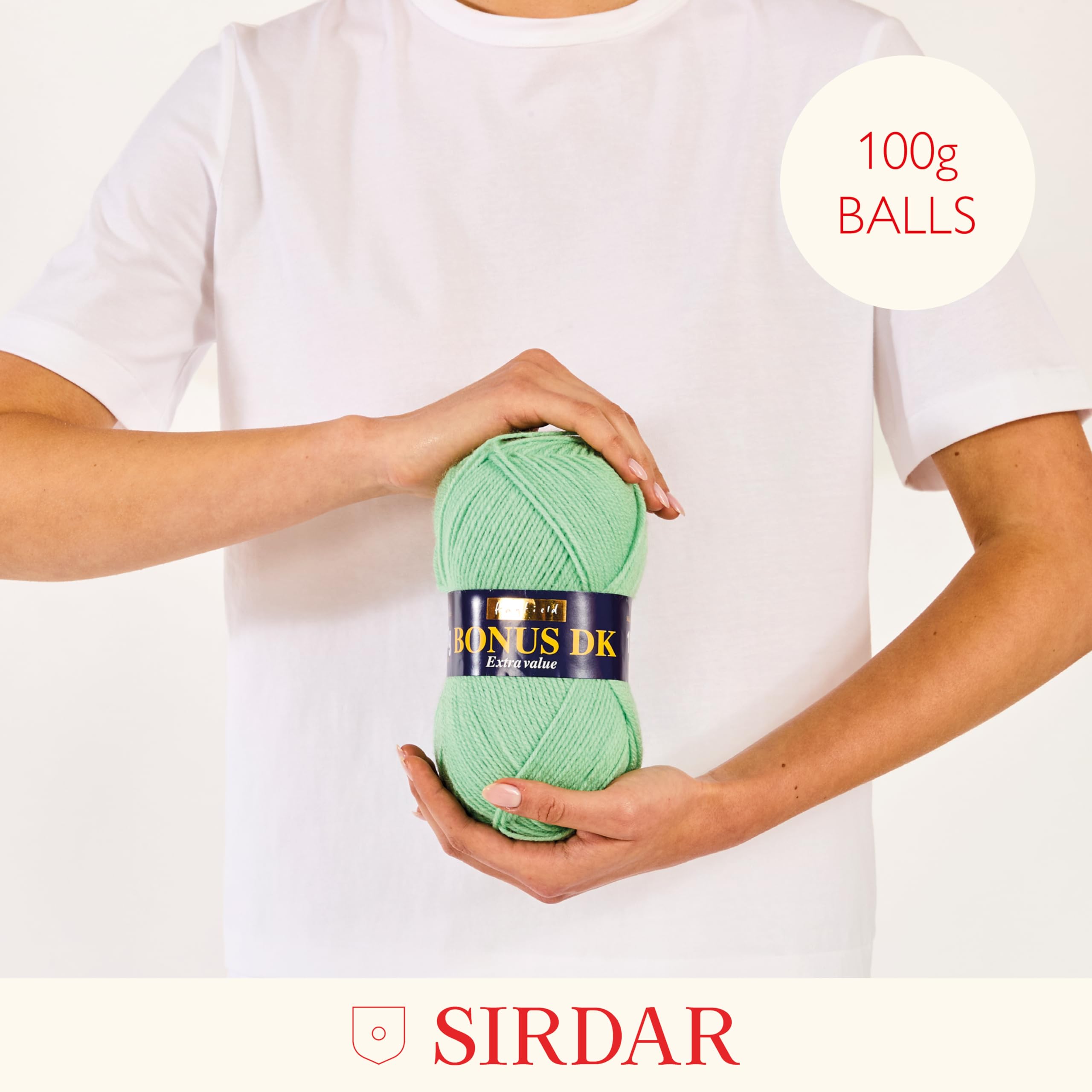 Sirdar Hayfield Bonus DK Double Knitting Yarn - 100g | Oatmeal | 100% Acrylic 2