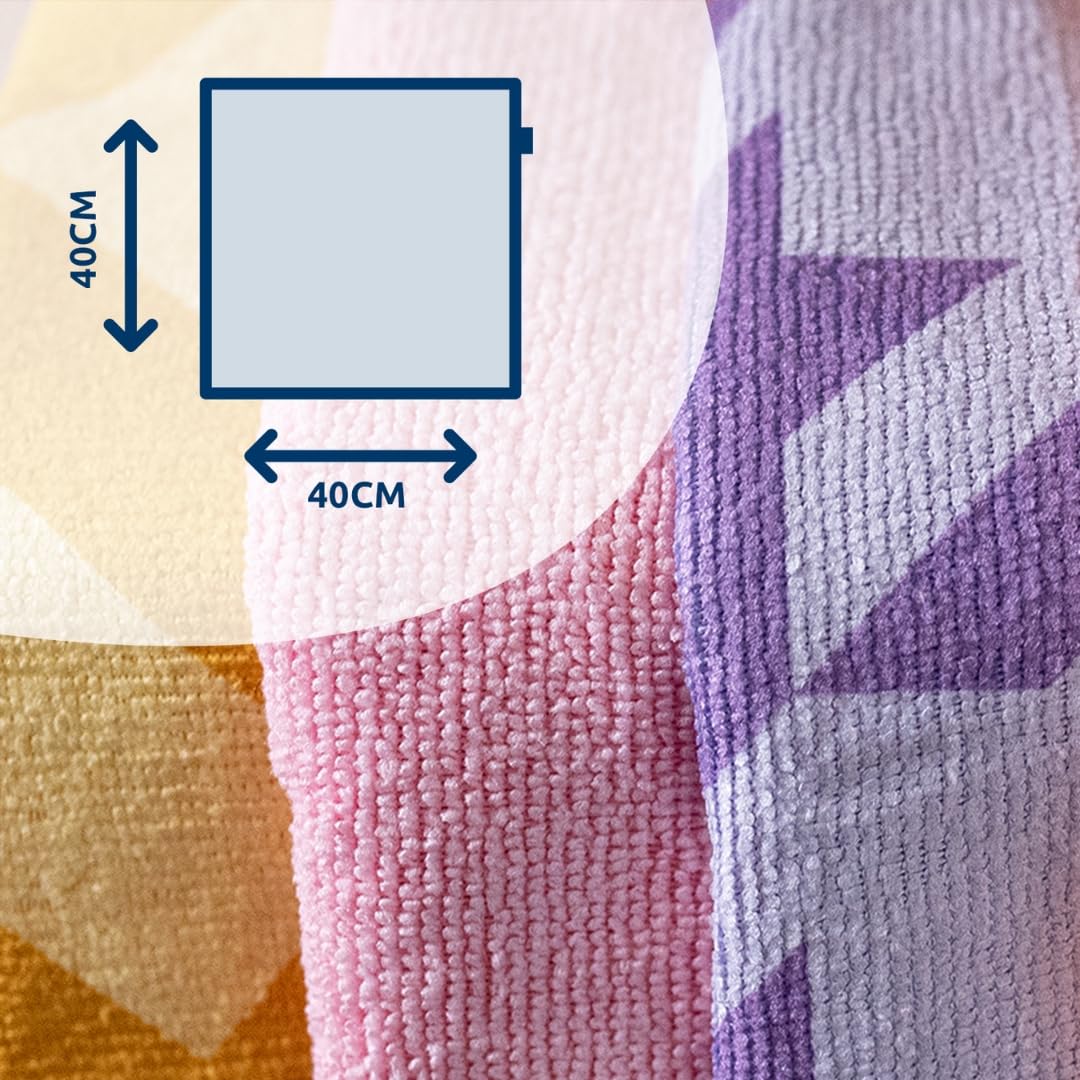 Sorbo Pack of 5 Extra Large Microfibre Cleaning Cloths - Streak-Free, Highly Absorbent | 40x40cm 4