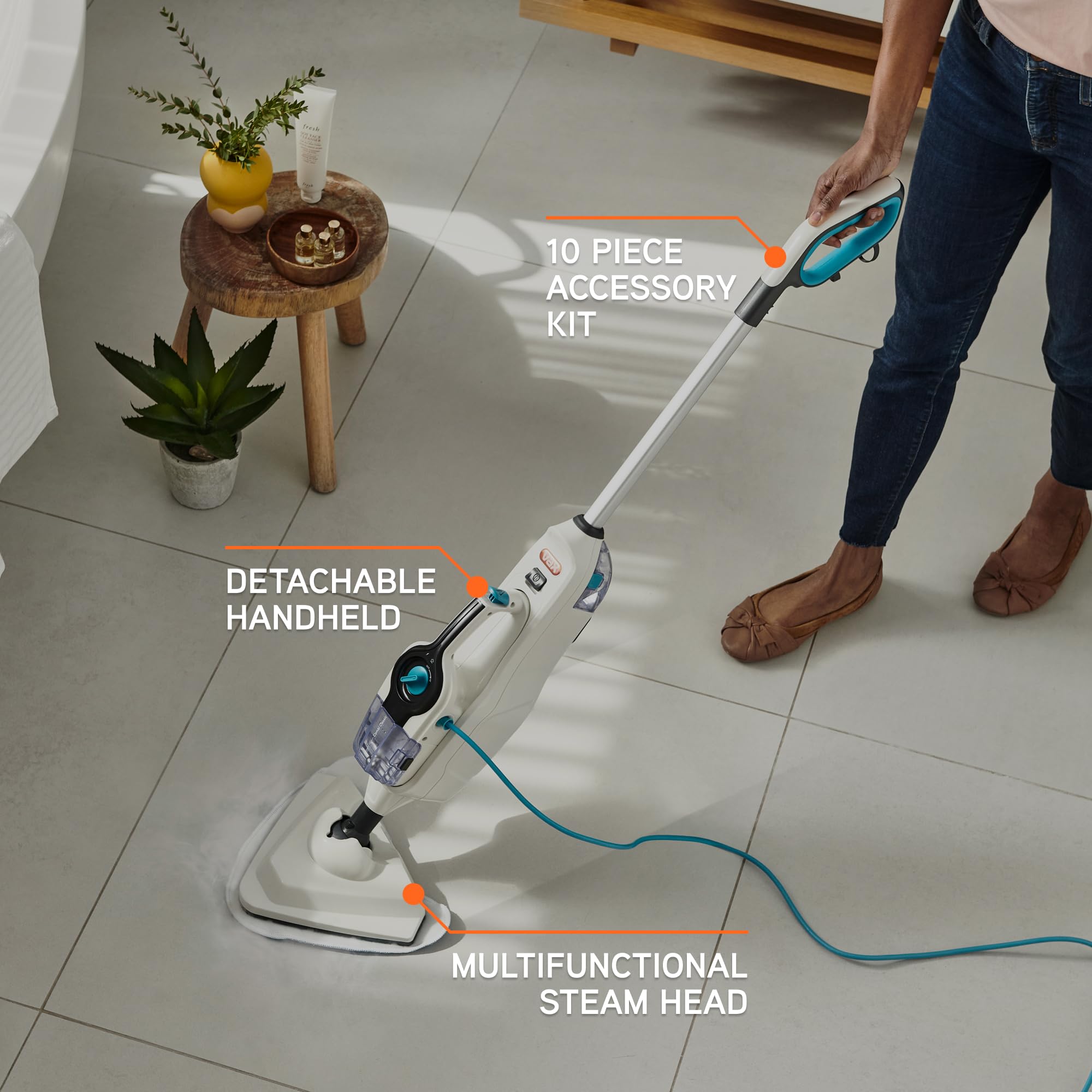 Vax S86-SF-CC Fresh Combi Classic Multifunction Steam Mop | 1600W | 15 Min Runtime 2