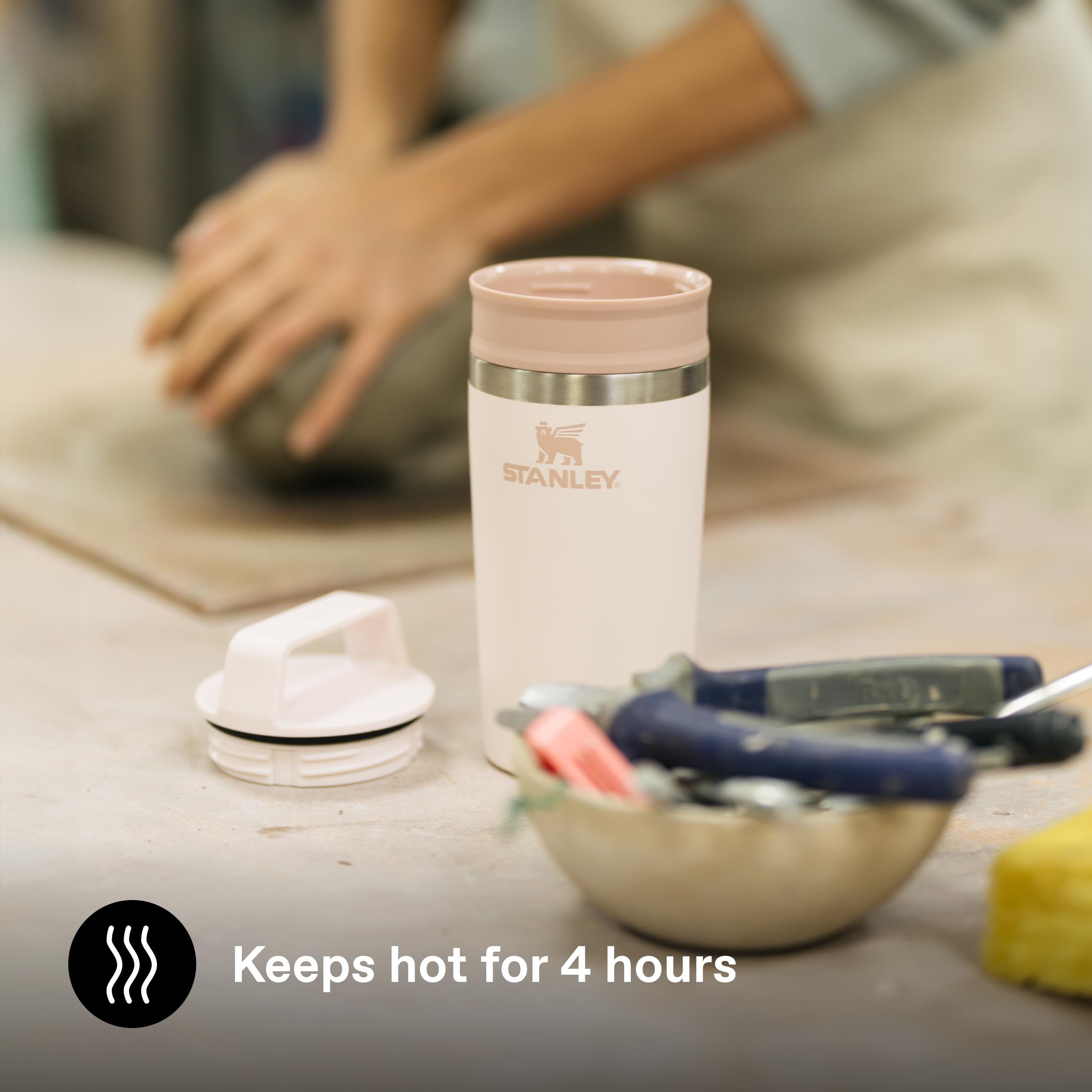 STANLEY 1913 Cafe to-Go Travel Mug - 0.35L | 4 Hours Hot | 24 Hours Cold with Ice 4