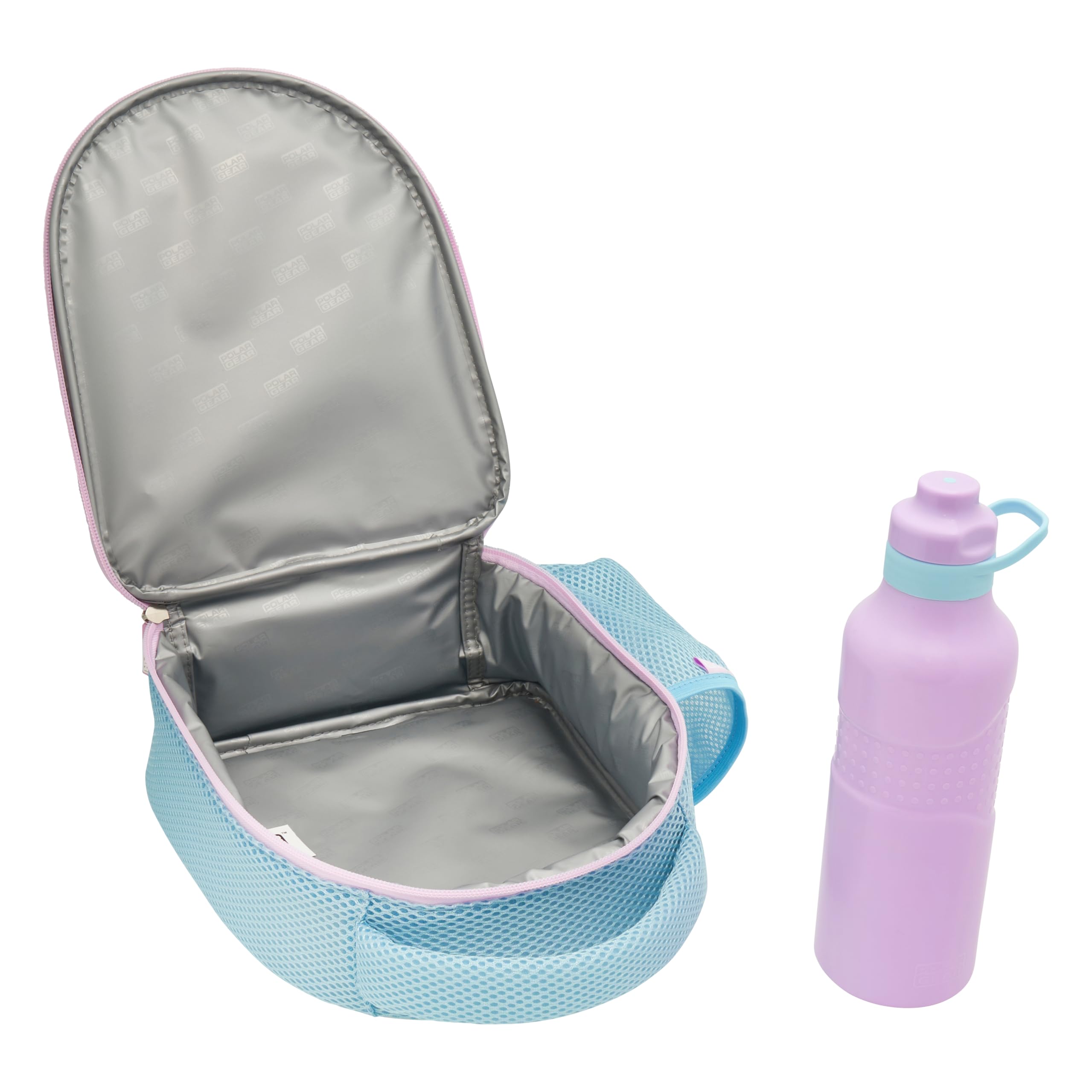 Disney Frozen Lunch Bag and 600ml Water Bottle Combo Set - Insulated, Antibacterial PEVA Lining 6