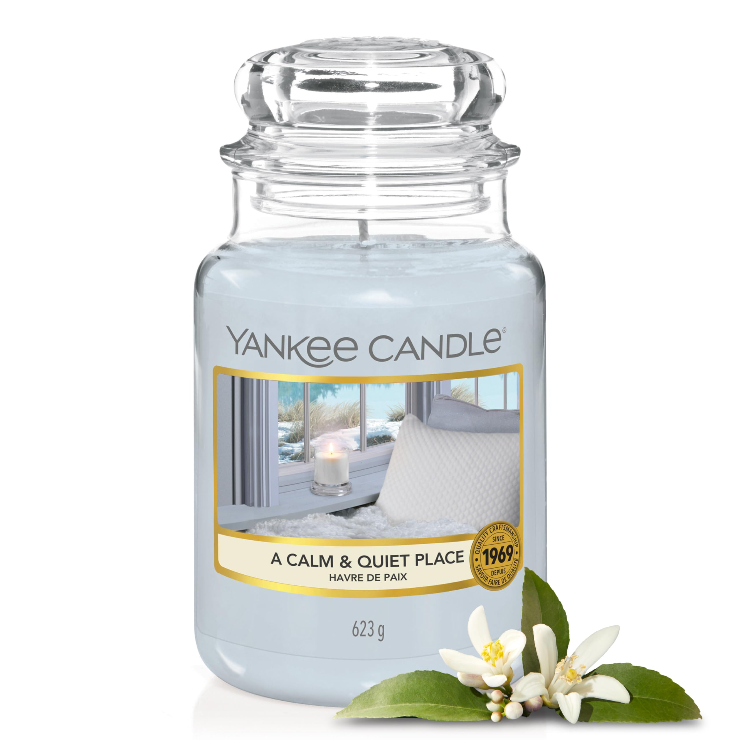 Yankee Candle Scented Candle - A Calm & Quiet Place Large Jar | Up to 150 Hours Burn Time 1