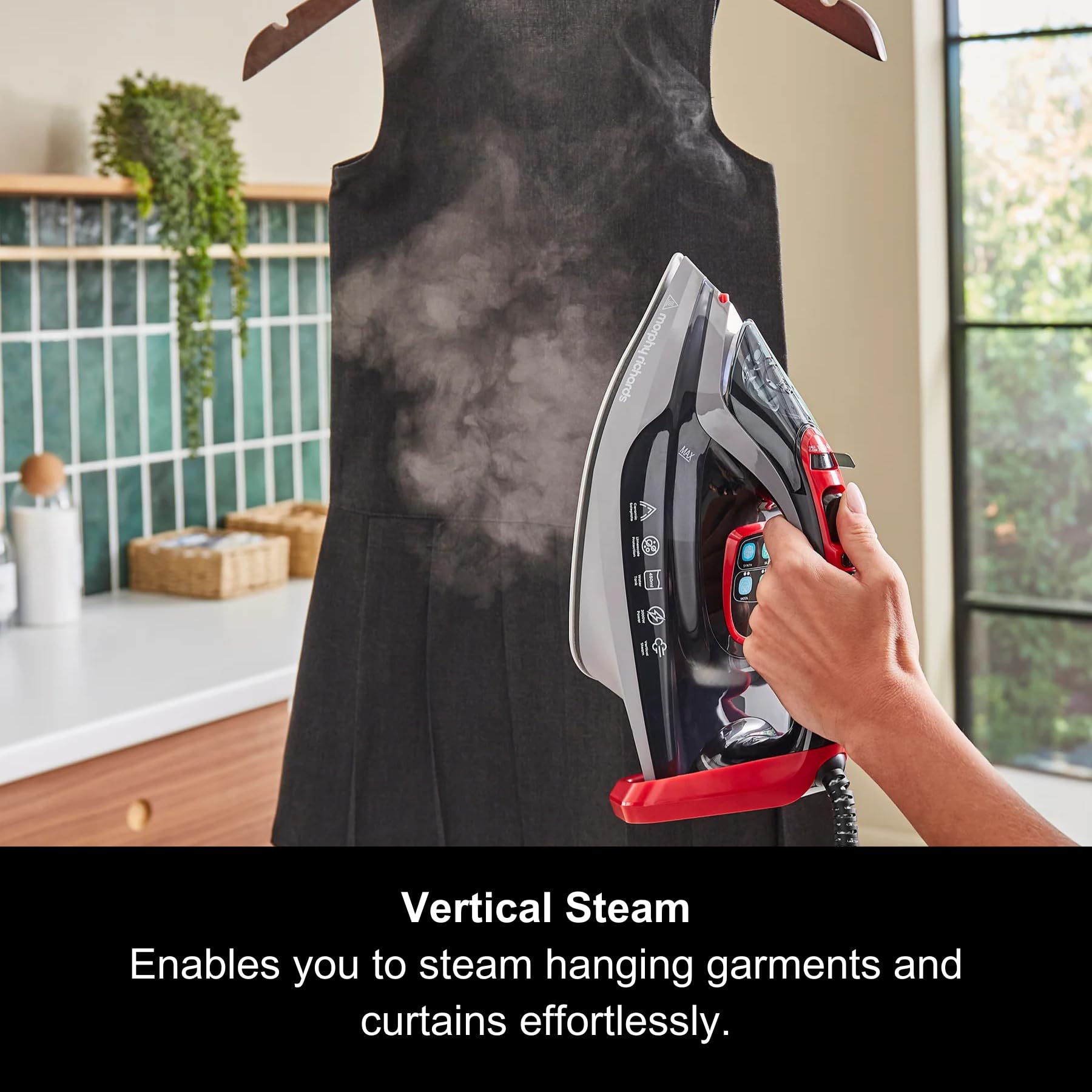 Morphy Richards Powersteam Elite LED Steam Iron - 3000W Power | 35g/min Steam | Ceramic Soleplate 6