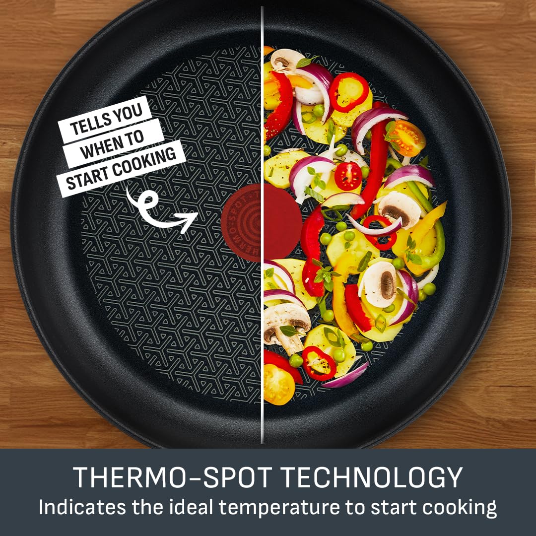 Tefal Comfort Max 28cm Stainless Steel Wok | Non-Stick | Thermo-Spot | Induction Compatible 5