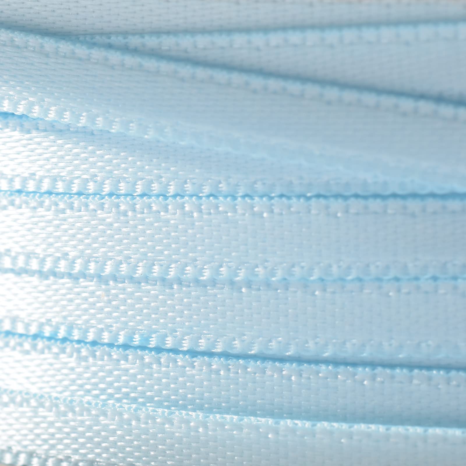Vaessen Creative Satin Ribbon - Double-Sided Sheen | 6mm Wide | 10m Long | Light Blue 4