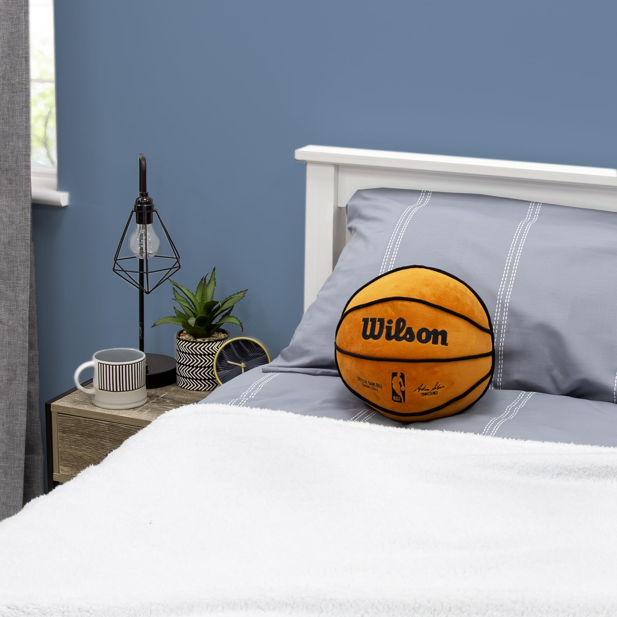 Character World NBA Wilson Design Ball Round Cushion - 35 x 35cm | 100% Polyester 3