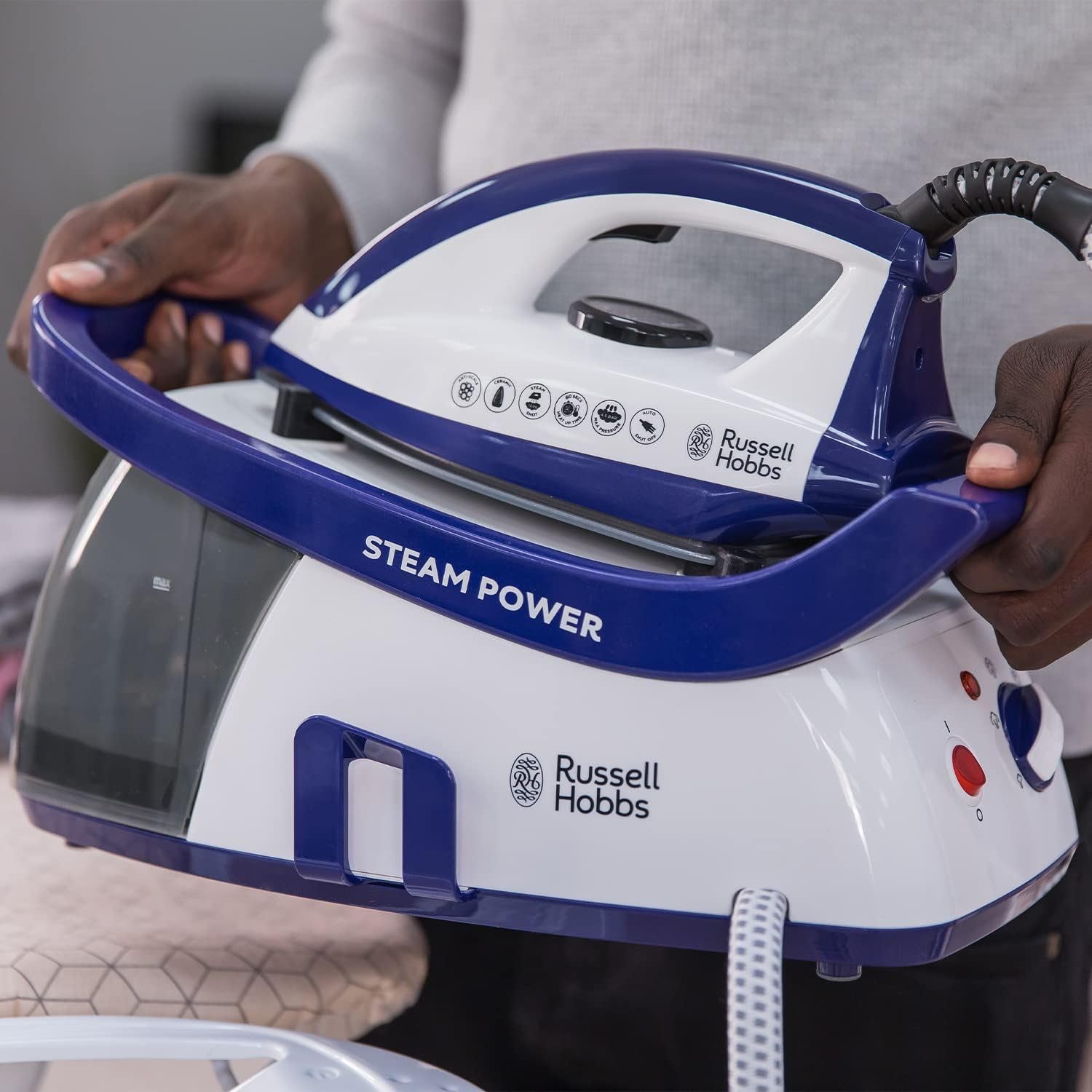 Russell Hobbs SteamPower Steam Generator Iron - 110g Steam Output | 3 Steam Settings | Auto Shut Off 6