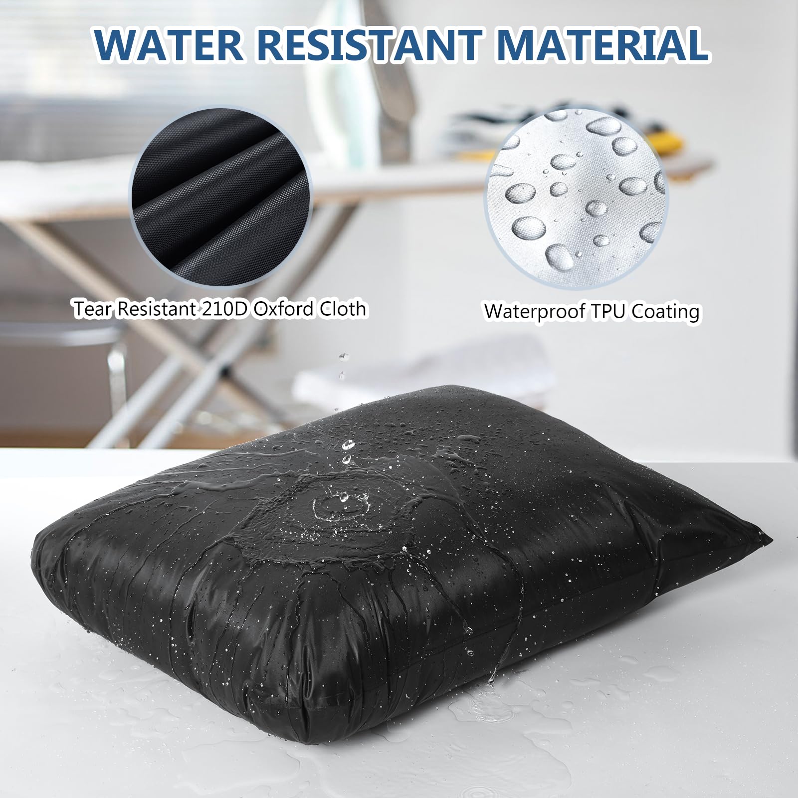 OTraki Waterproof Travel Laundry Bag - 2 Pack, 12 x 14 inch, Black, Durable & Reusable 3