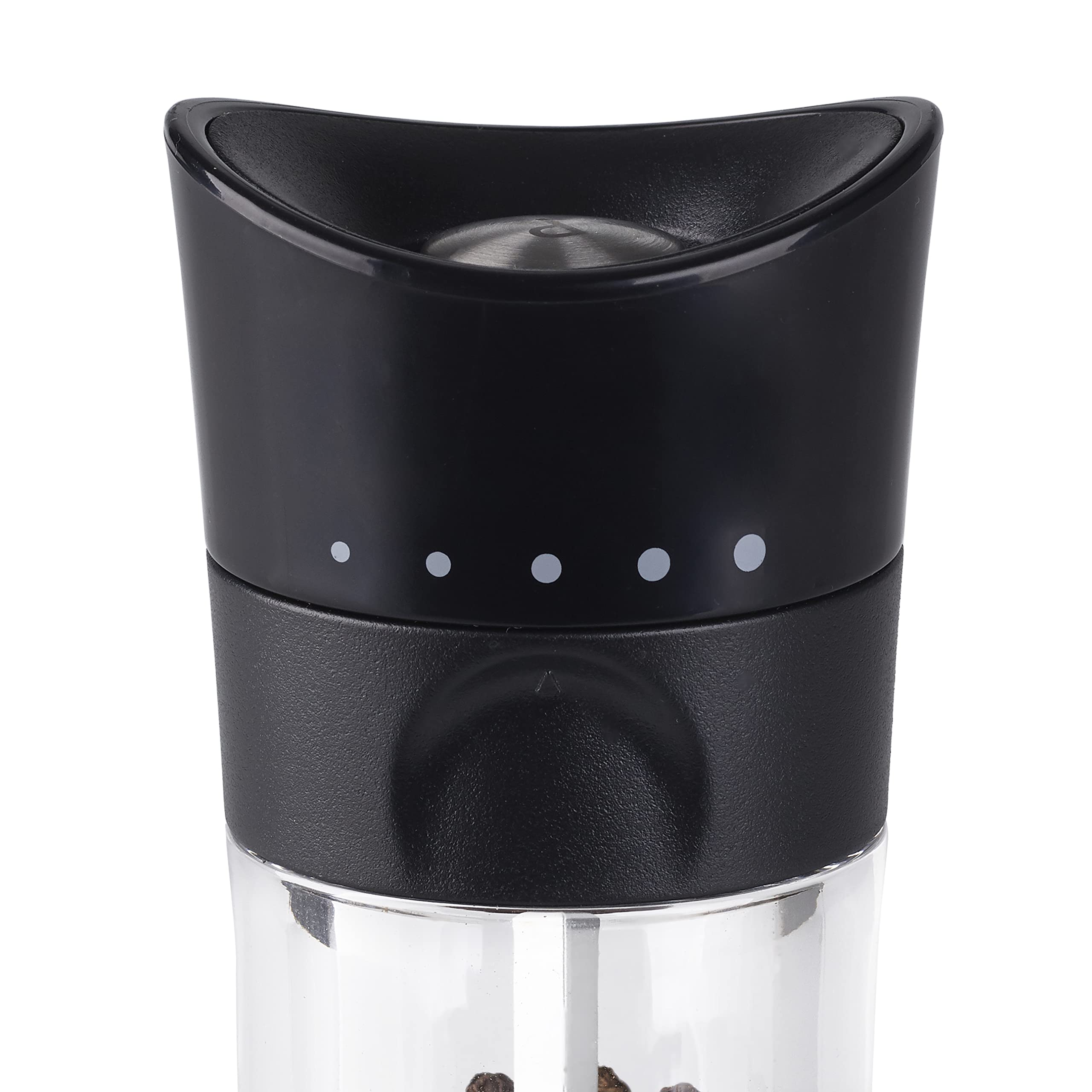 Cole & Mason H306498 Harrogate Black Gift Set | 154mm | ABS Plastic & Ceramic Grinders | Mess Free 5