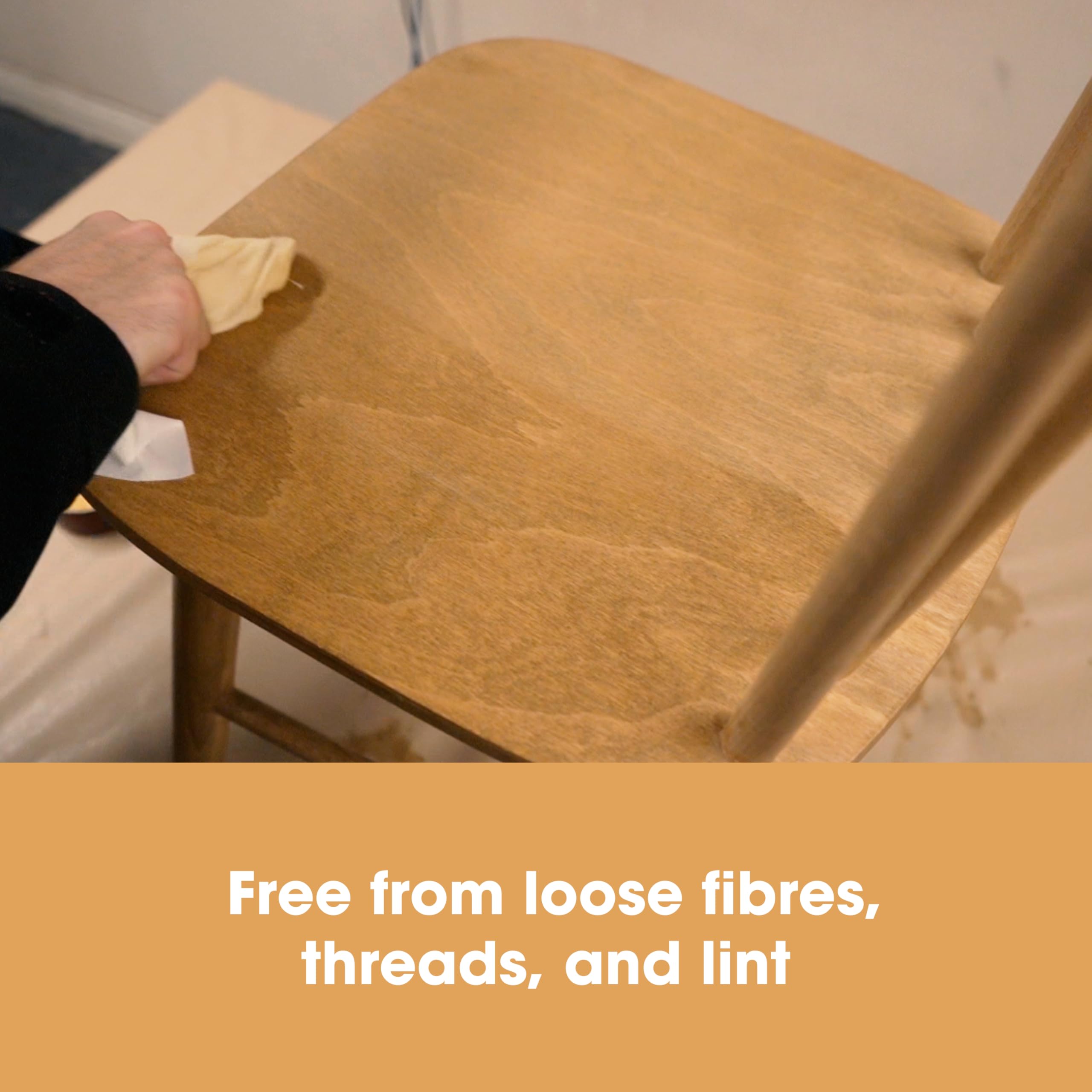 Furniture Clinic Lint Free Cleaning Cloths - 6 Pack, 30cm x 30cm, Machine Washable Cotton 5