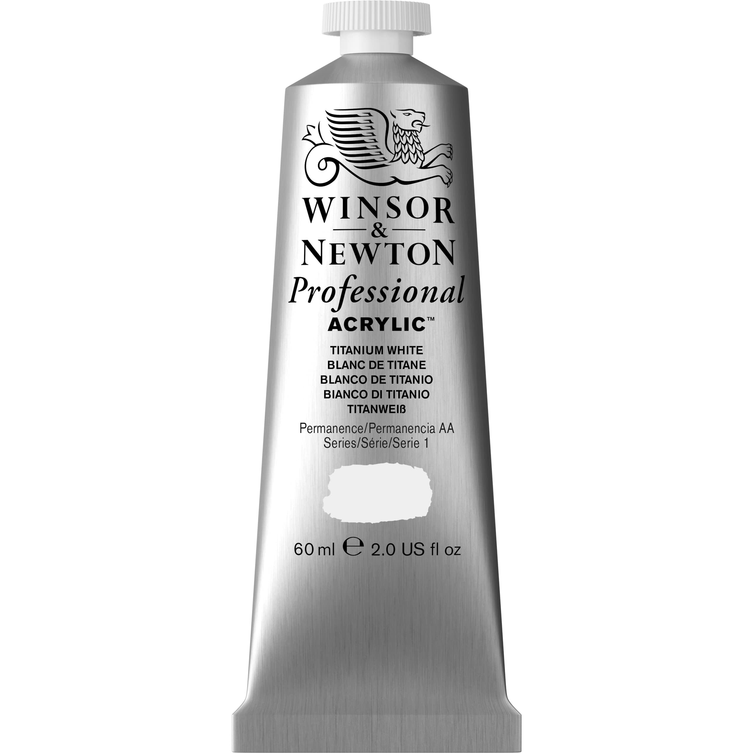 Winsor & Newton Professional Acrylic Colour - Titanium White | 60 ml Liquid | Model 2320644 5