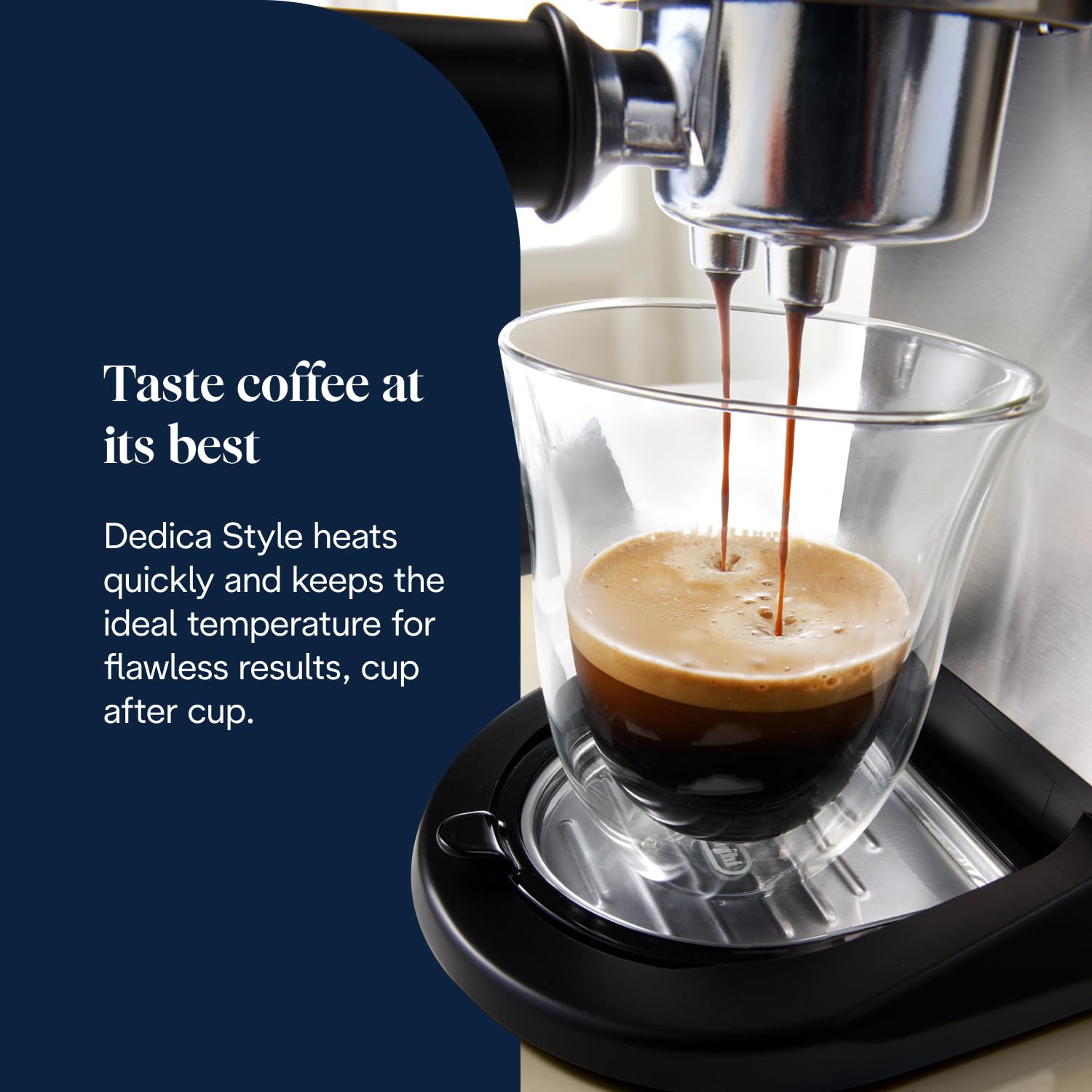 De'Longhi Dedica Style Espresso Machine - 15 Bar Pressure | Adjustable Milk Frother | Slim 15cm Design 3