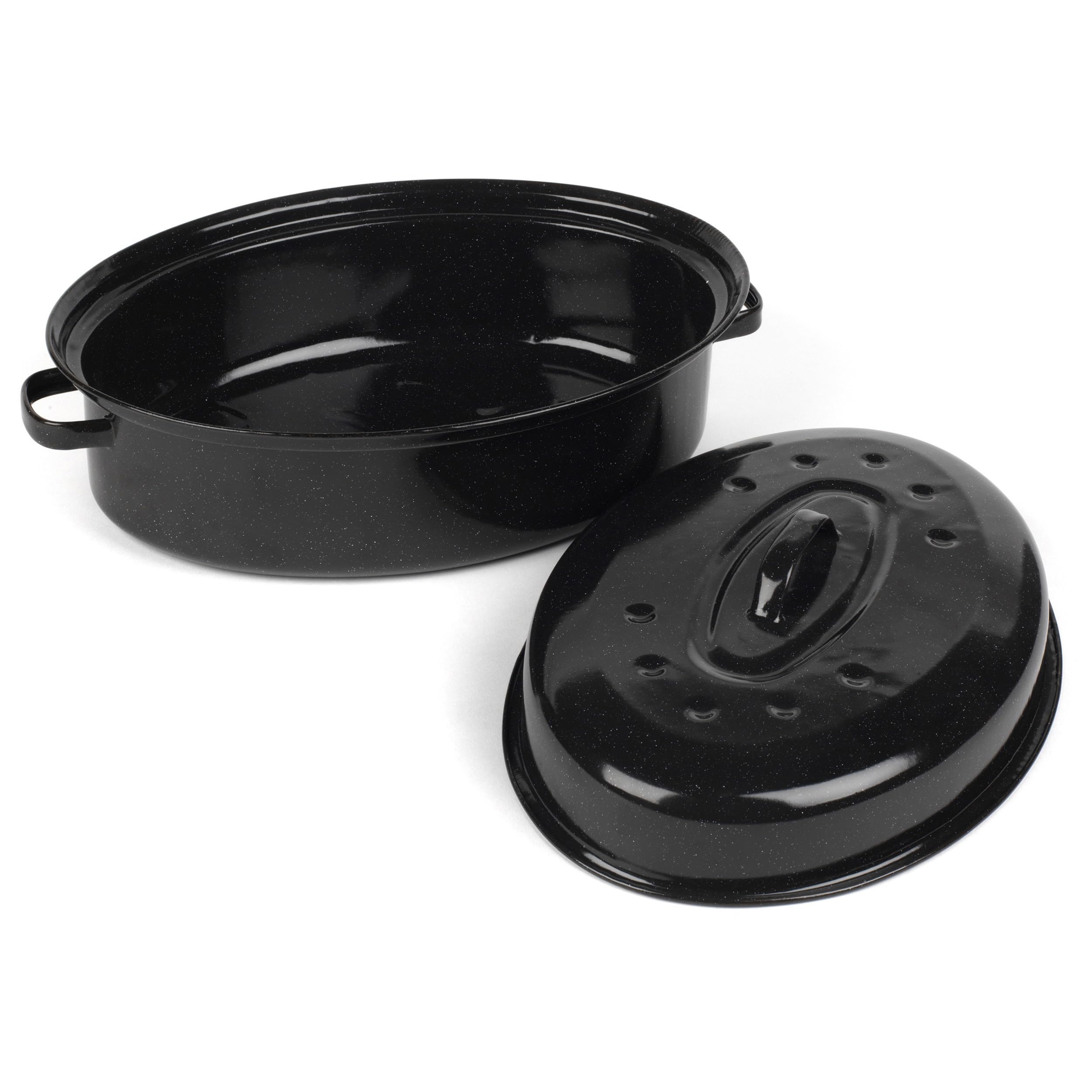 Salter Self-Basting Roaster - 38cm Oval, PFAS-Free Vitreous Enamel, Oven Safe to 230°C 1