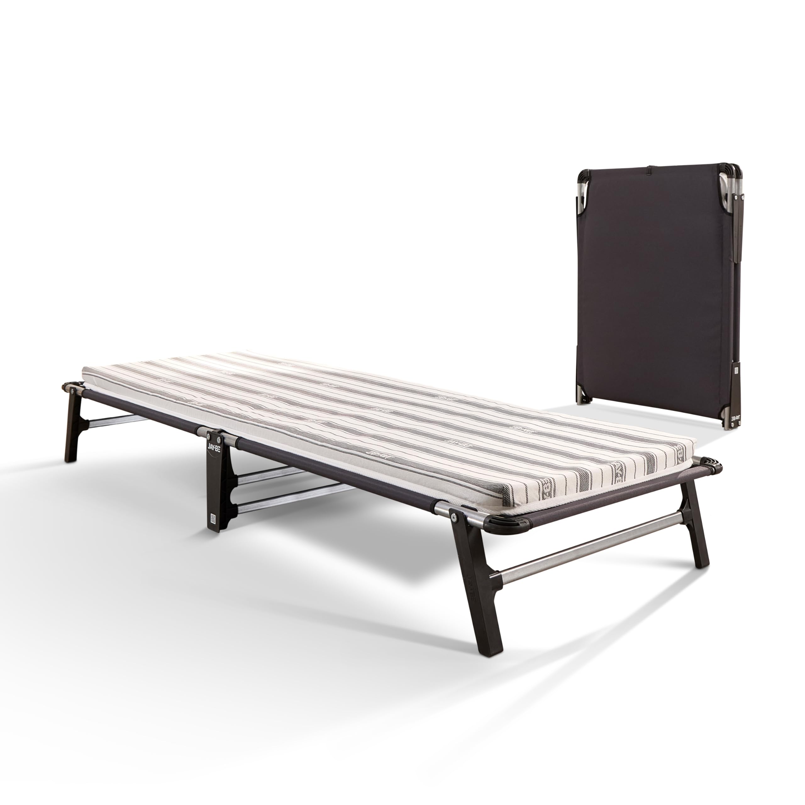 JAY-BE Mobile Folding Bed with Comfort Mattress | Single | Galvanised Steel Frame 1
