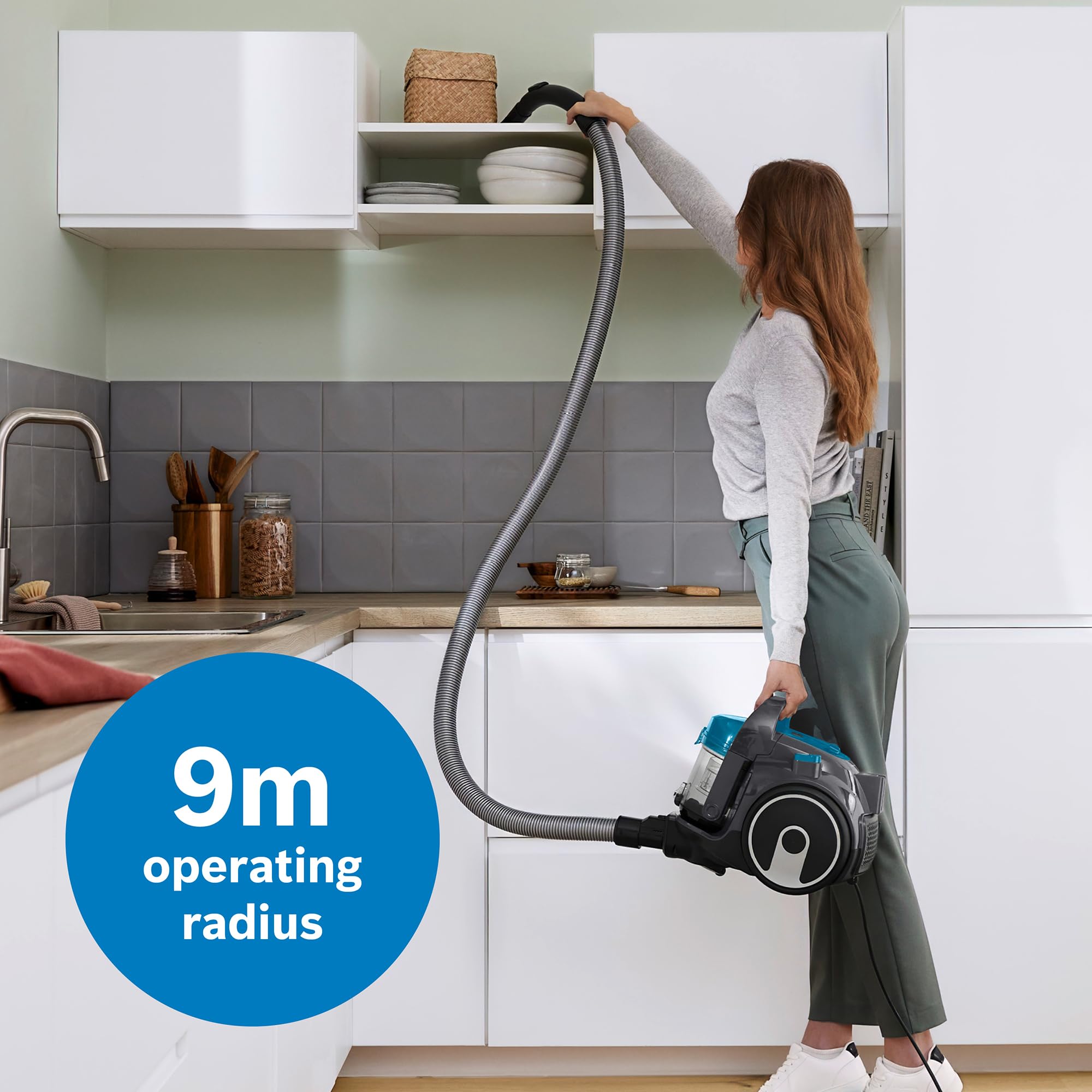 Bosch Series 2 BGS05BU2GB Bagless Cylinder Vacuum - 700W Power | 1.5L Capacity | Turquoise 7