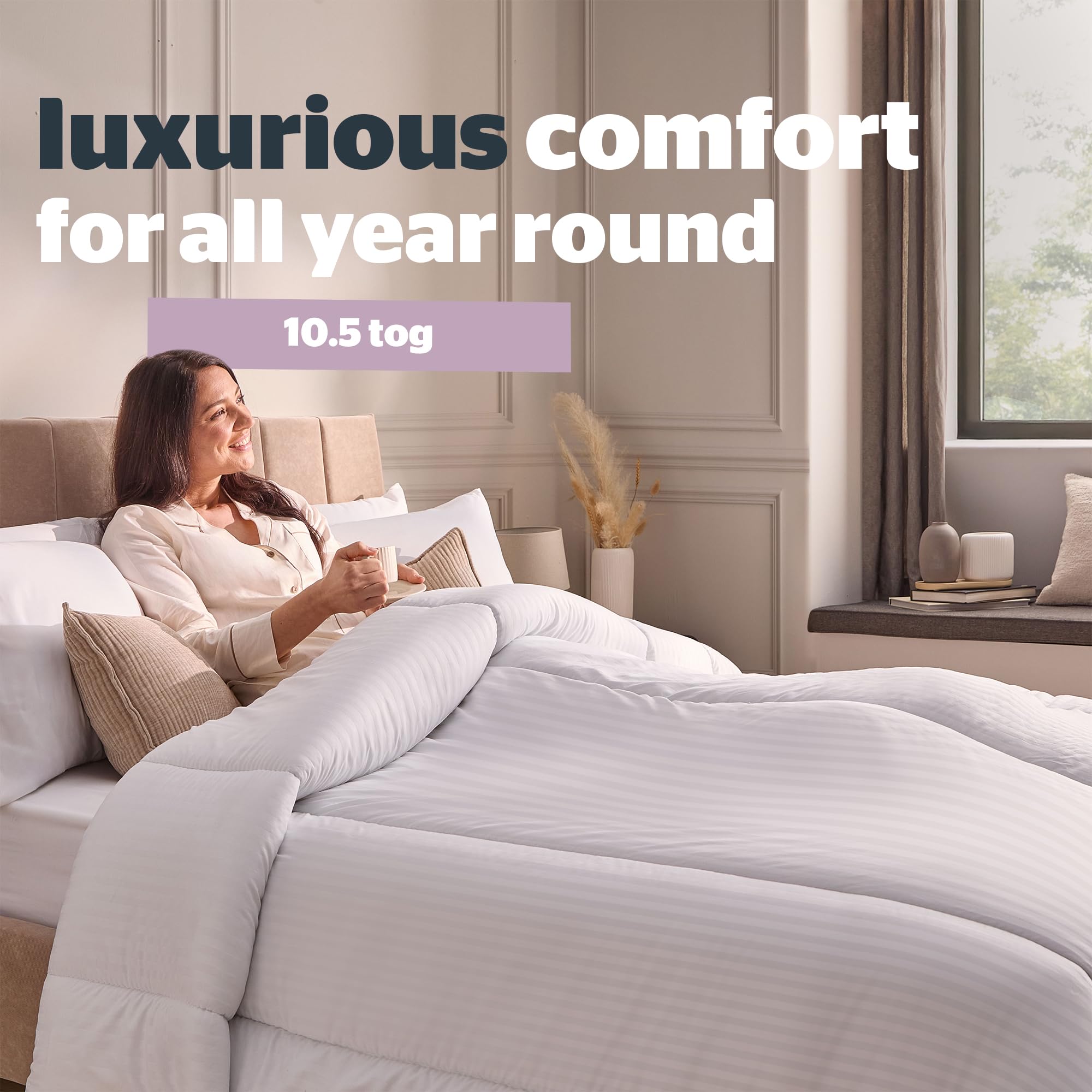 Silentnight Hotel Collection King Size Duvet - 10.5 Tog All Year Round | Hypoallergenic | Machine Washable 5