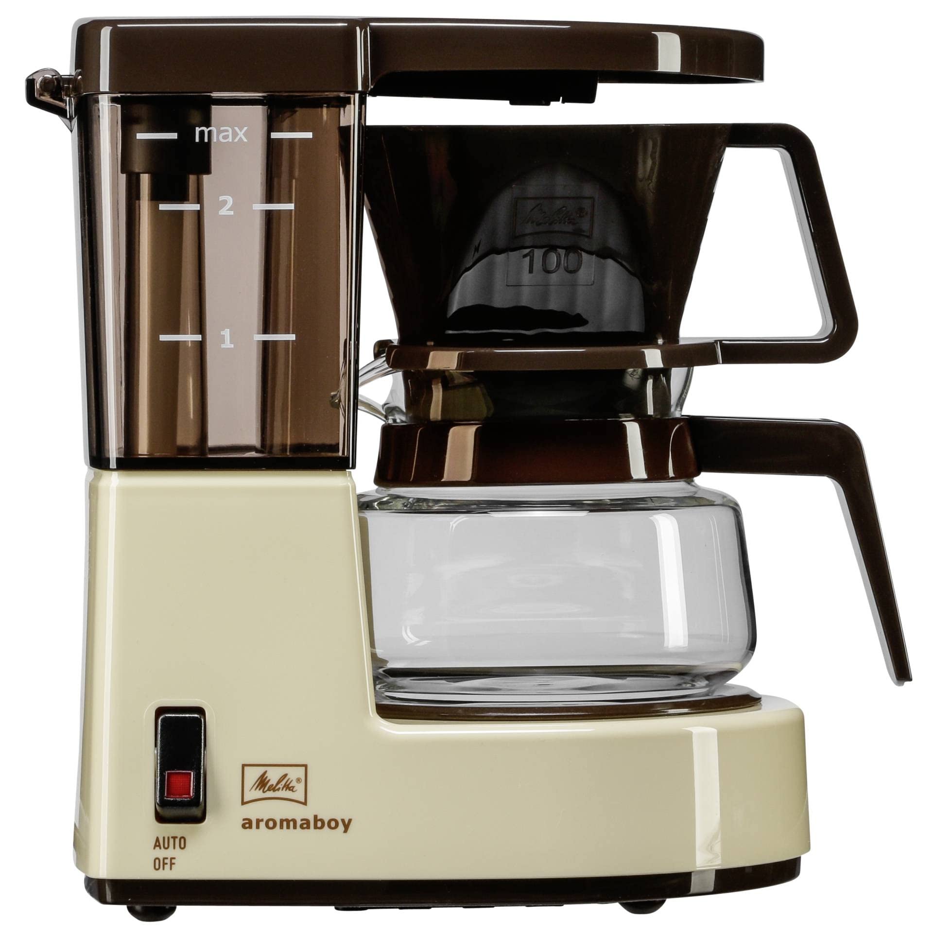 Melitta Aromaboy Filter Coffee Machine - Compact 2-Cup Capacity | Beige Stainless Steel 3