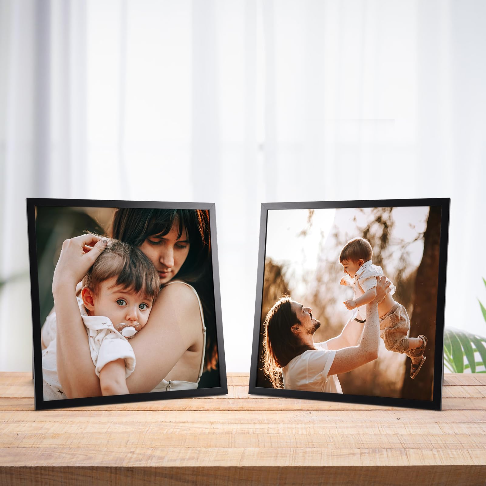 Ditwis 30x30 cm Black Square Picture Frame | Wall or Tabletop Display | PVC & PS Window 4