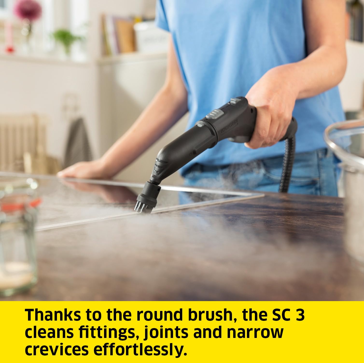 Kärcher SC 3 EasyFix Steam Cleaner - 1900W Power, 3.5 bar Pressure, 1L Tank, 75m² Coverage 7