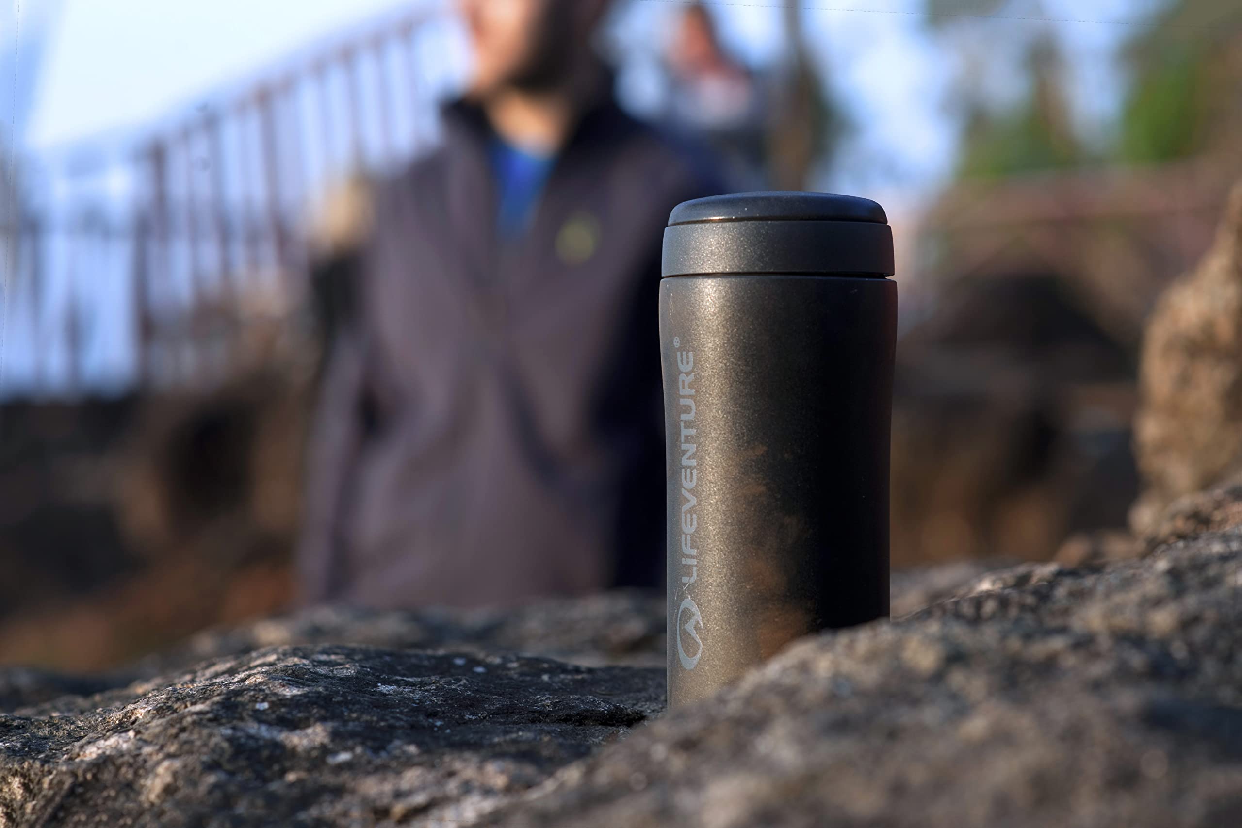 Lifeventure Thermal Mug - Leakproof Vacuum Insulated Coffee Travel Cup | 300ml | Matt Black 6