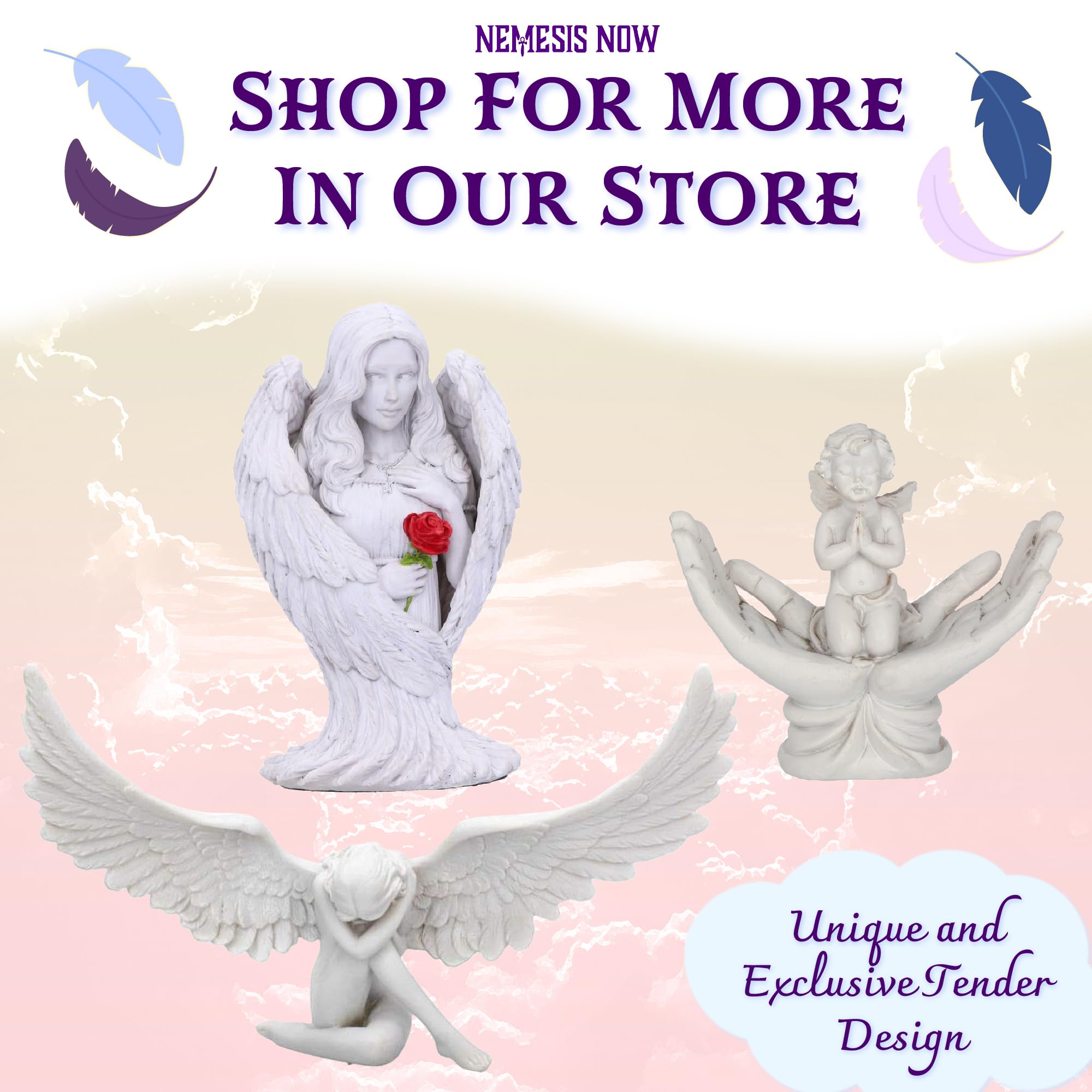 Nemesis Now Shelter Hanging Ornaments - Set of 2 | 7cm White Resin Figures 6