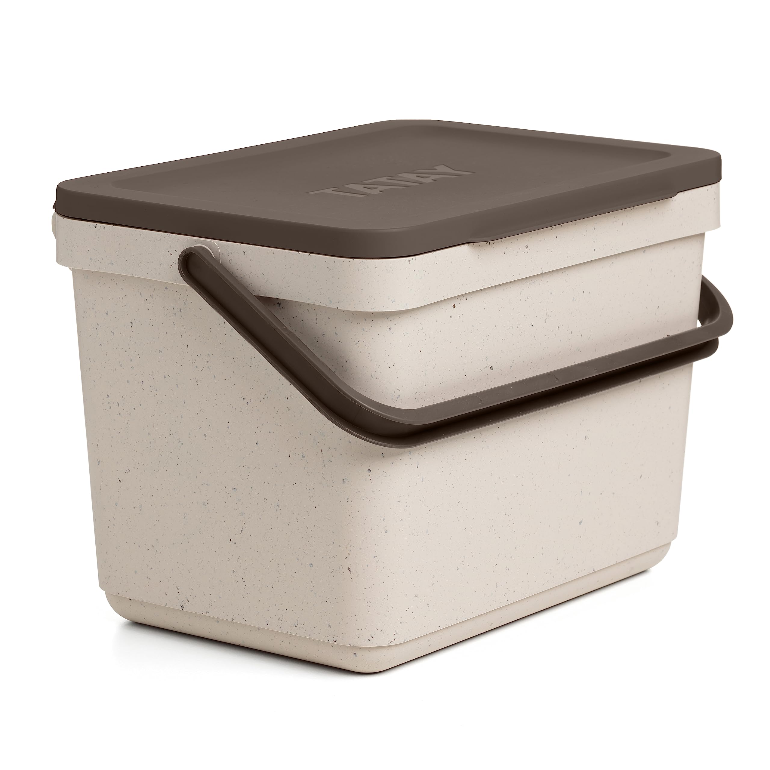 TATAY Kitchen Food Waste Compost Caddy Bin - 6L Capacity | Freestanding | Odour Control Lid 1