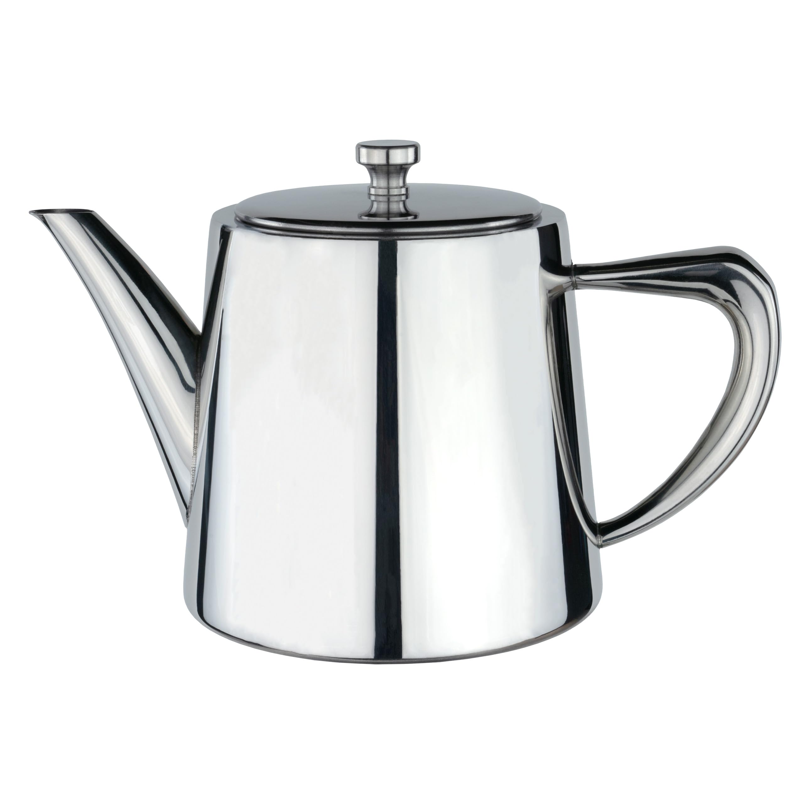 Café Olé Derwent Teapot - 24oz (680ml) | Stainless Steel | Cool-Touch Handle 1