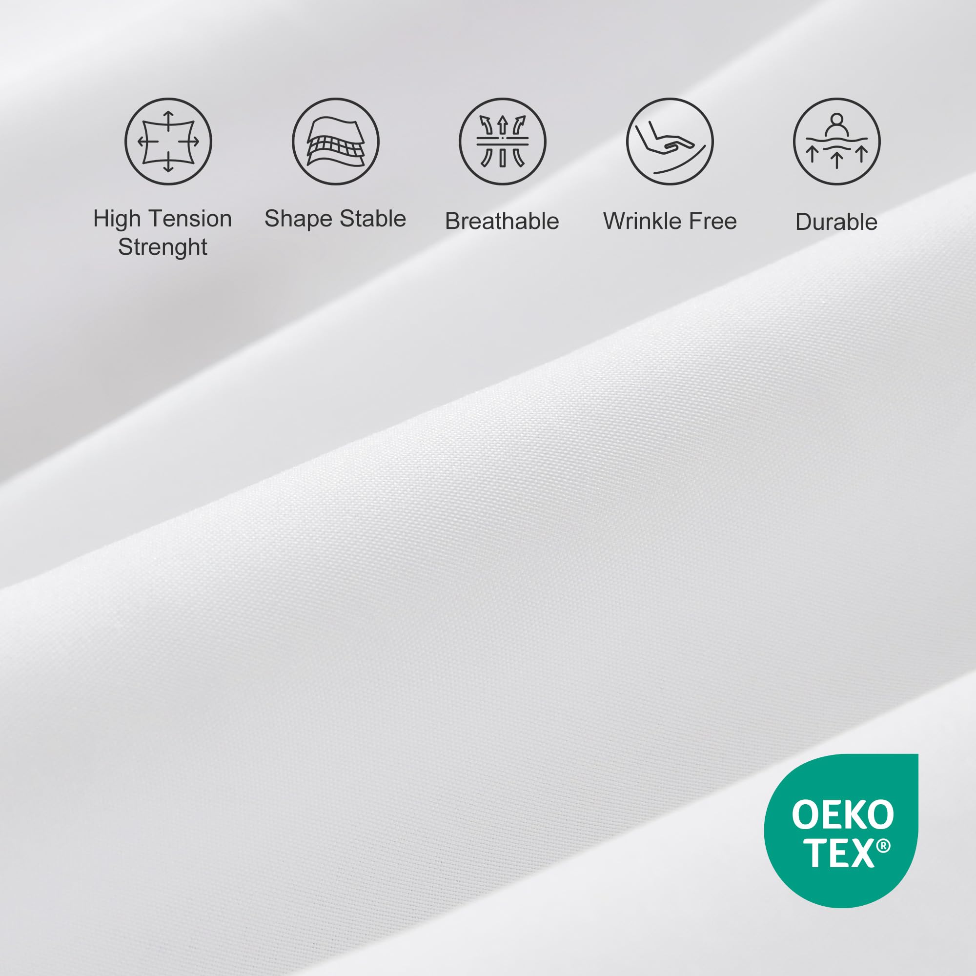 Sonive Super King Fitted Sheet - Breathable Microfibre, Wrinkle-Resistant, 30cm Deep Pocket, White 3