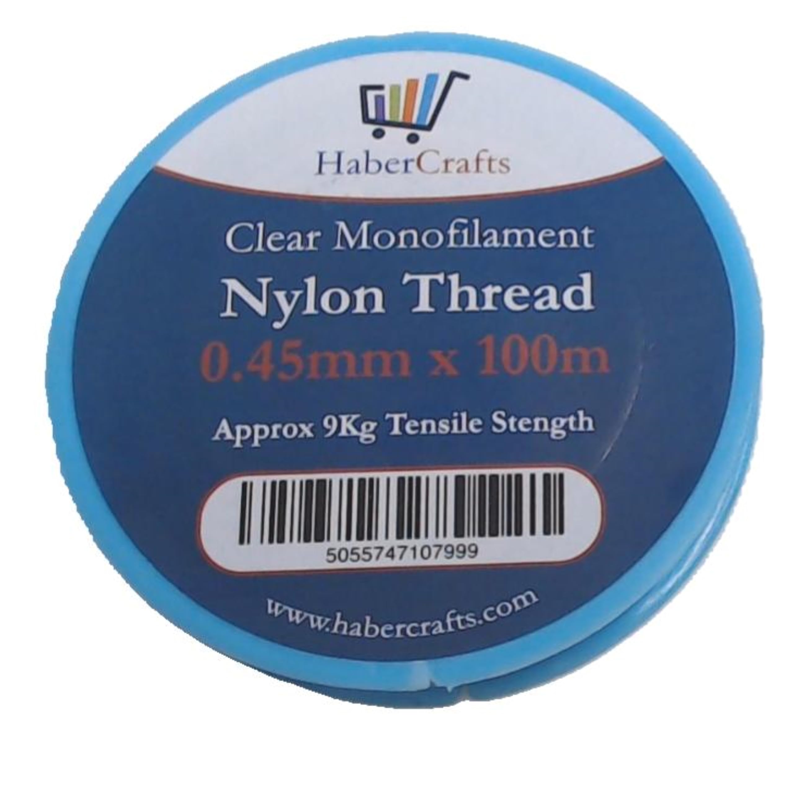Habercrafts Clear Nylon Thread - 0.45mm Diameter, 9kg Tensile Strength | 100m Spool 1