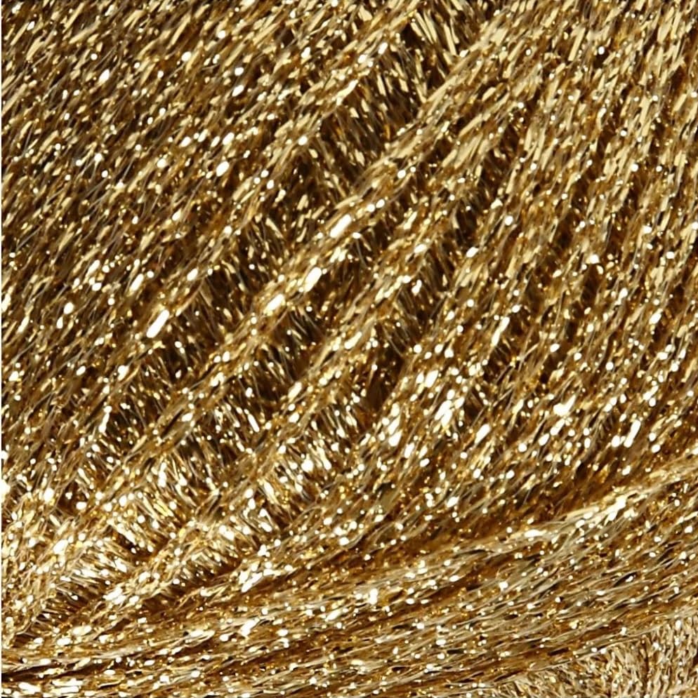 Creativ Gold Glitter Yarn - Metallic Polyester for Knitting & Crochet | 25g Skein 2