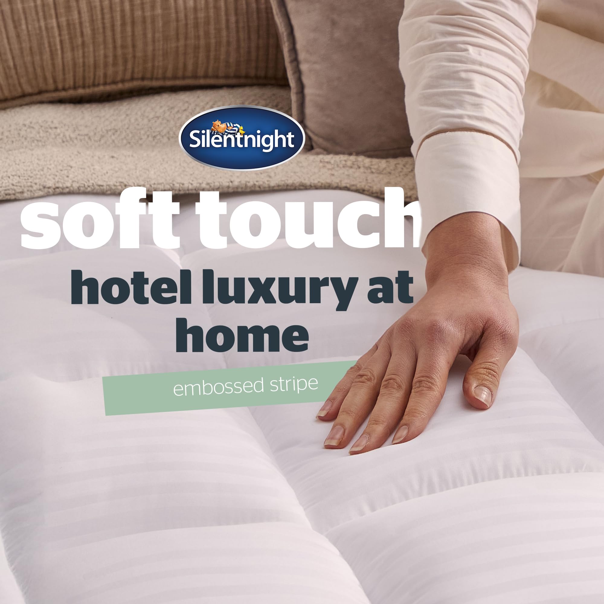 Silentnight Hotel Collection Mattress Topper - Single Bed | 5cm Depth | Hypoallergenic 5