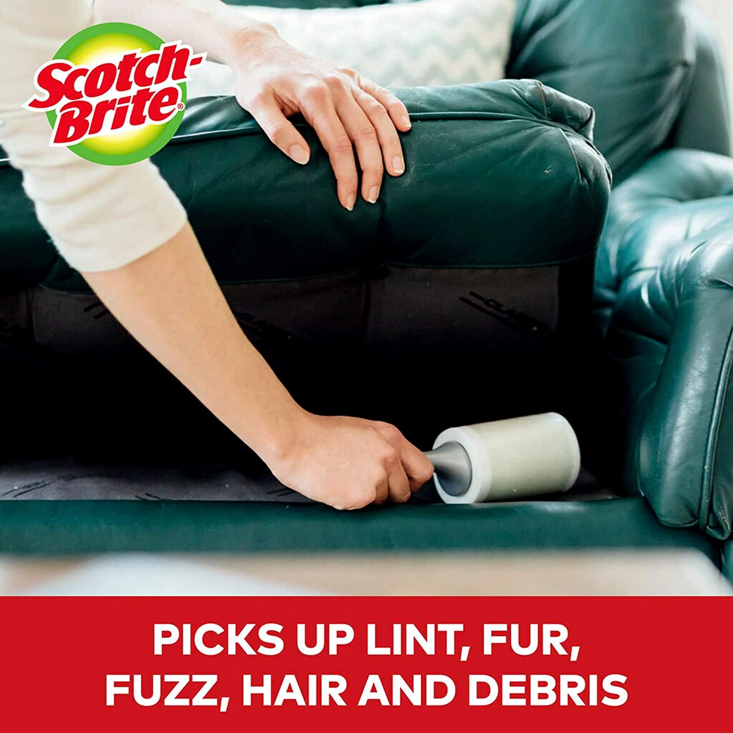Scotch-Brite Everyday Clean Lint Roller Refill - 3 Rolls x 56 Easy Tear Sheets | Scotch Brand Adhesive 3