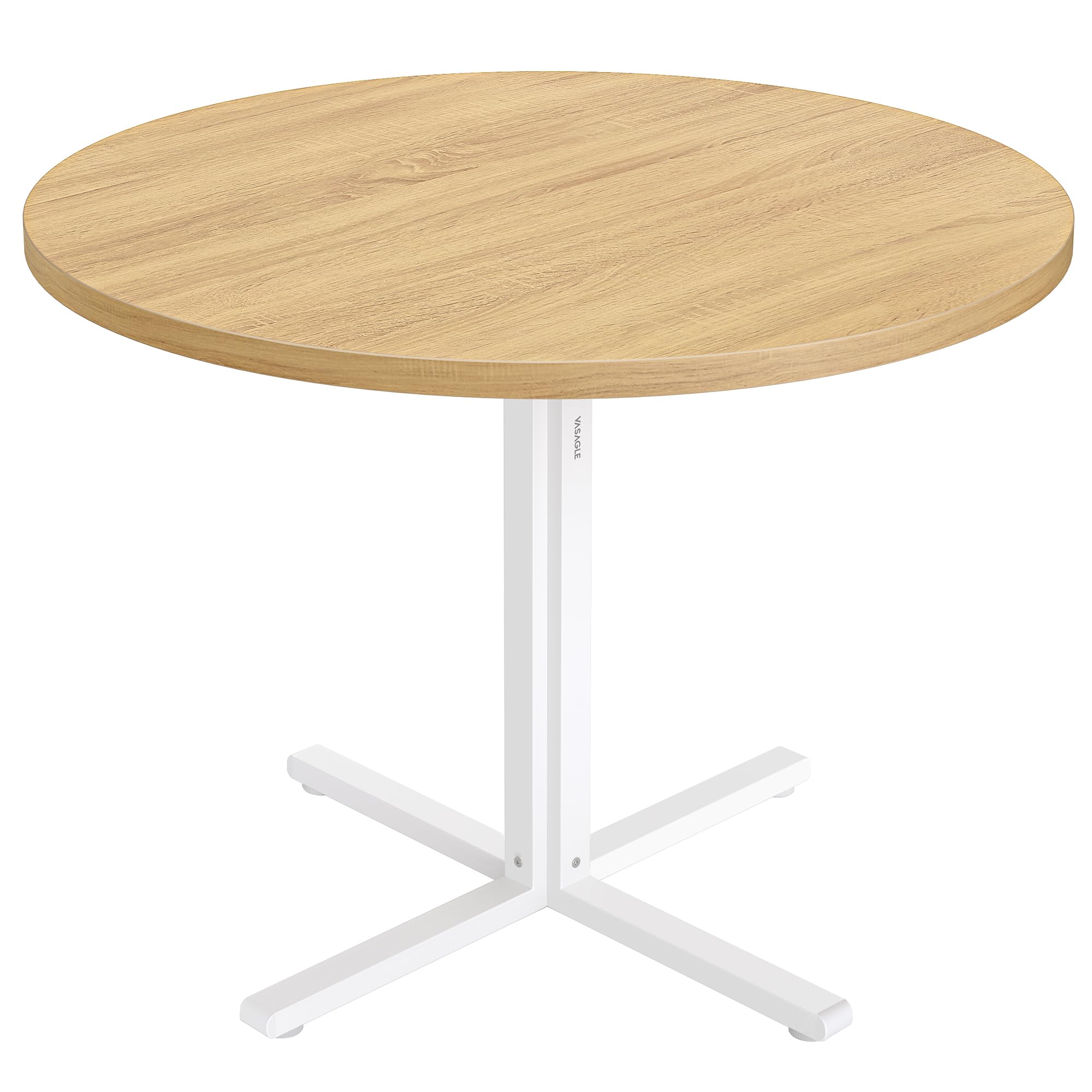 VASAGLE Round Dining Table - Modern Farmhouse Style | Seats 2-4 People | 80cm Diameter
