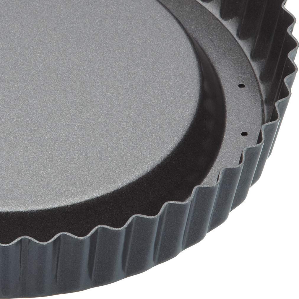 MasterClass Sponge Flan Tin with Loose Base - 20 cm | Heavy Duty Carbon Steel | Non-Stick 3