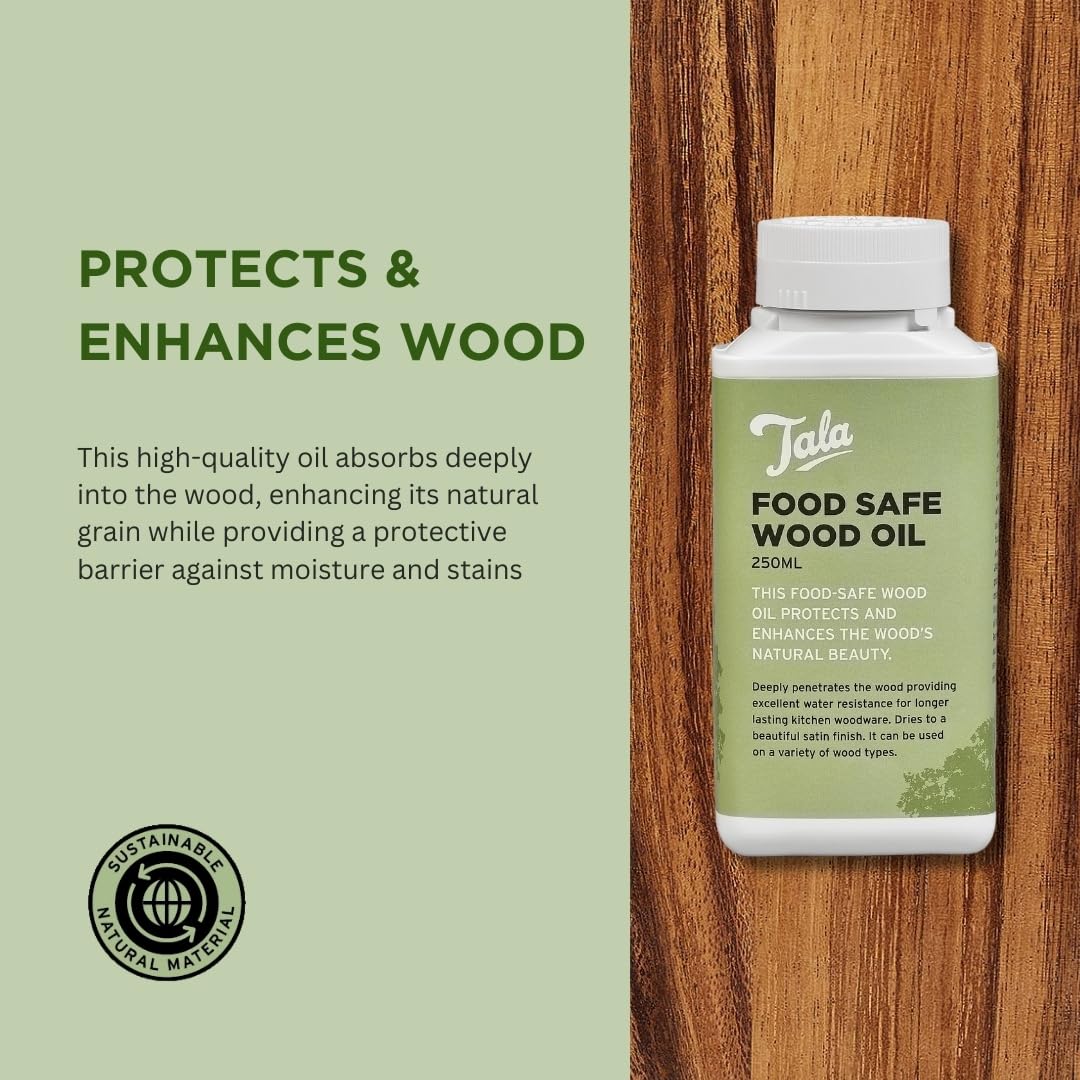 Tala Mill Rest for 2 Mills - Lacquered Acacia Wood | Protects Surfaces | Easy Clean 8