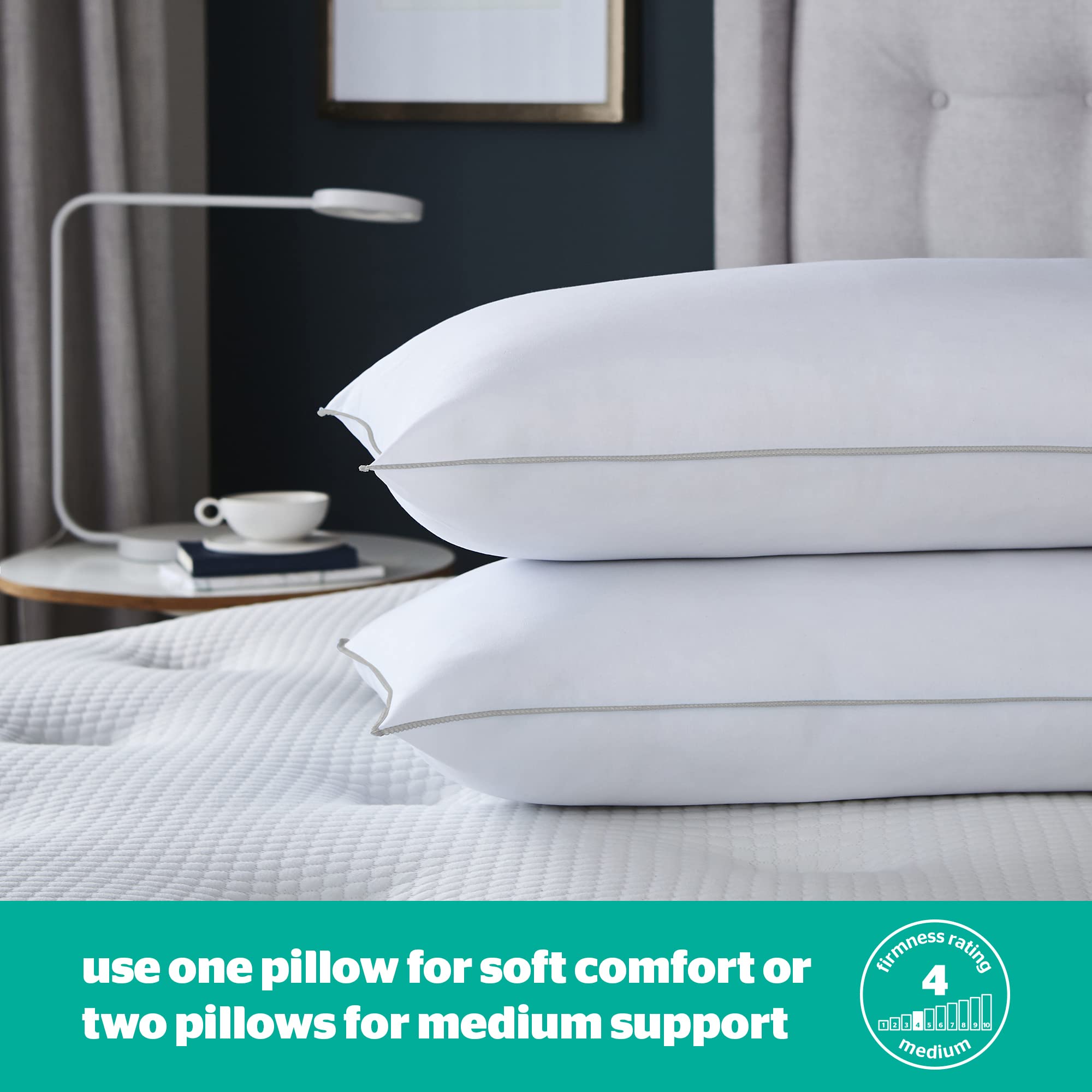 Silentnight Just Like Down Pillow - Soft/Medium Support | Hypoallergenic | Pack of 2 4