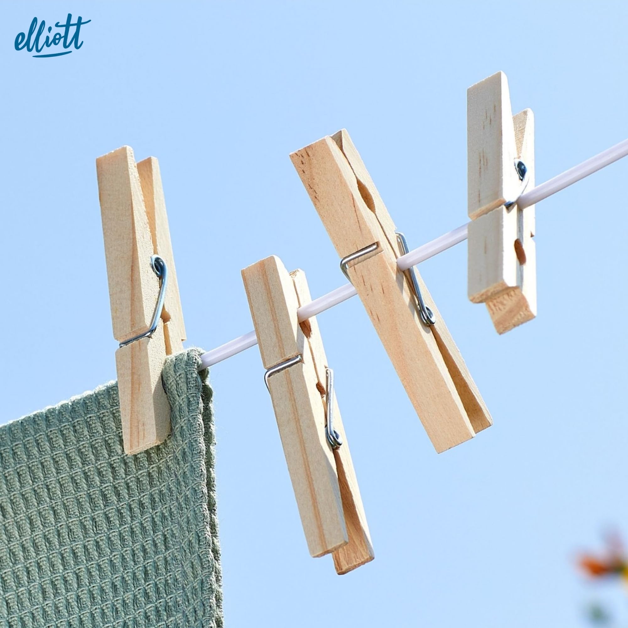 Elliott Steel Core Clothes Line - Extra Strong Durability | 25 Metre Length | Navy Blue 6