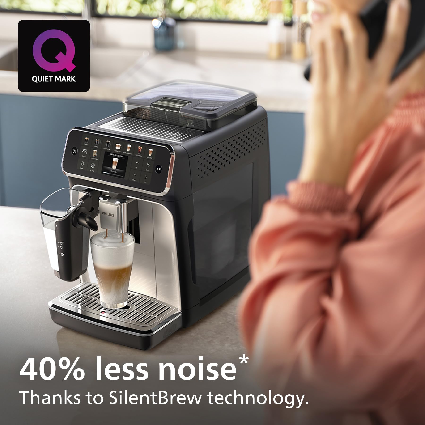 Philips 5500 Series Bean-to-Cup Coffee Machine - 20 Hot & Iced Drinks, LatteGo Frother, SilentBrew 8