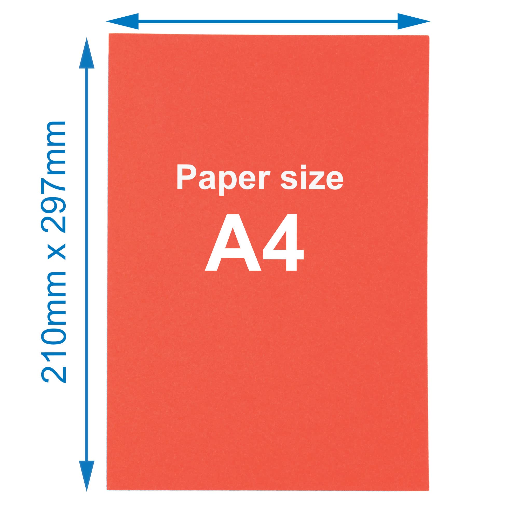 Baker Ross AV535 A4 Rainbow Coloured Card (220gsm) - Pack of 50 Sheets for Crafts 4