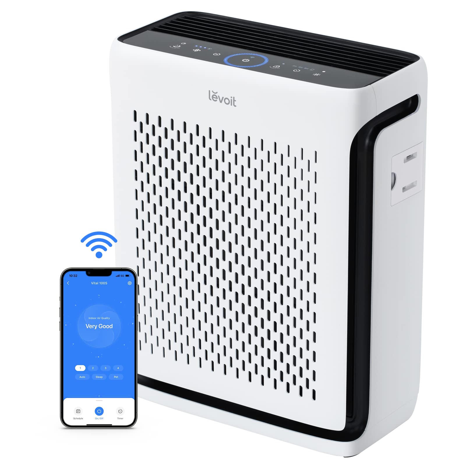 Levoit Vital 100S Smart HEPA Air Purifier | 1120 Sq Ft Coverage | Voice Control | Pet Mode
