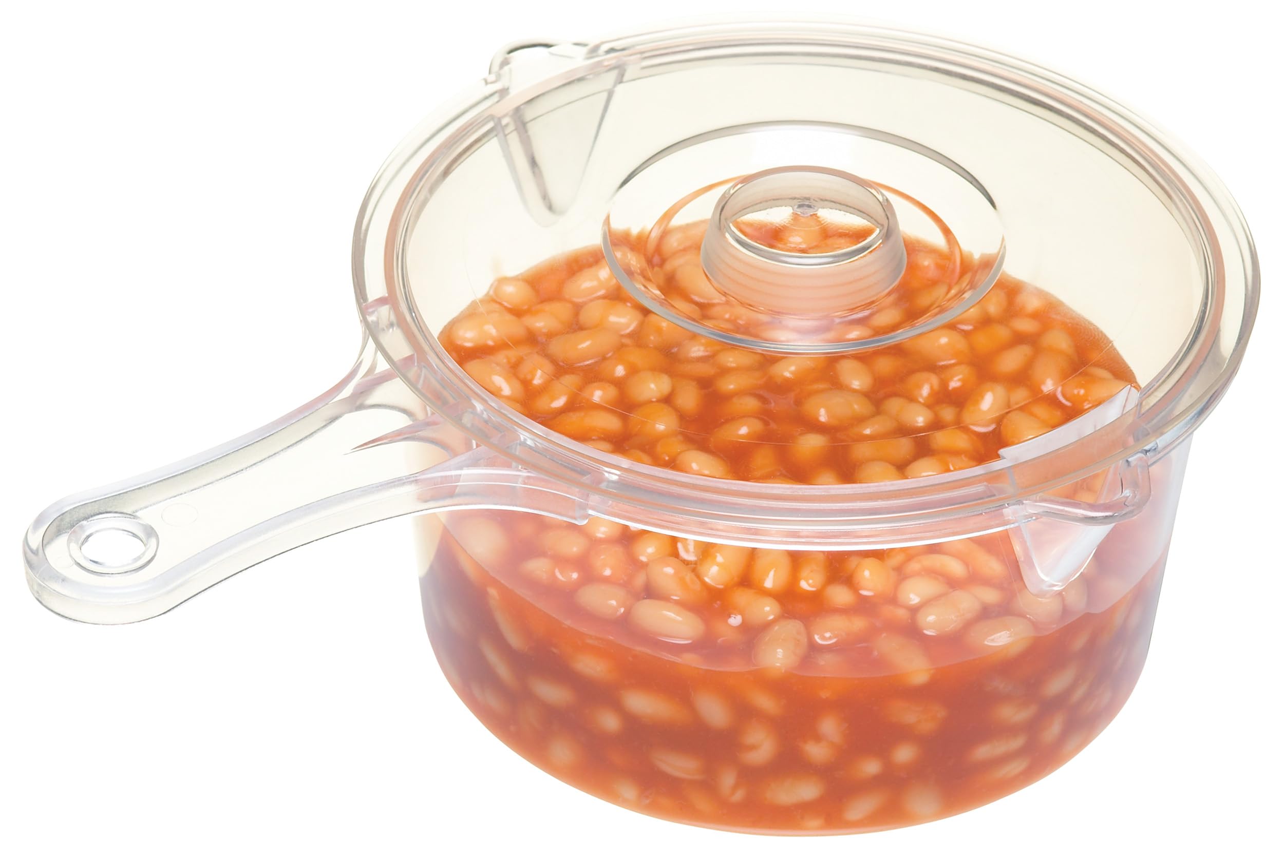 KitchenCraft Microwave Saucepan with Lid - 900 ml Capacity, BPA-Free Plastic, Non-Stick 2