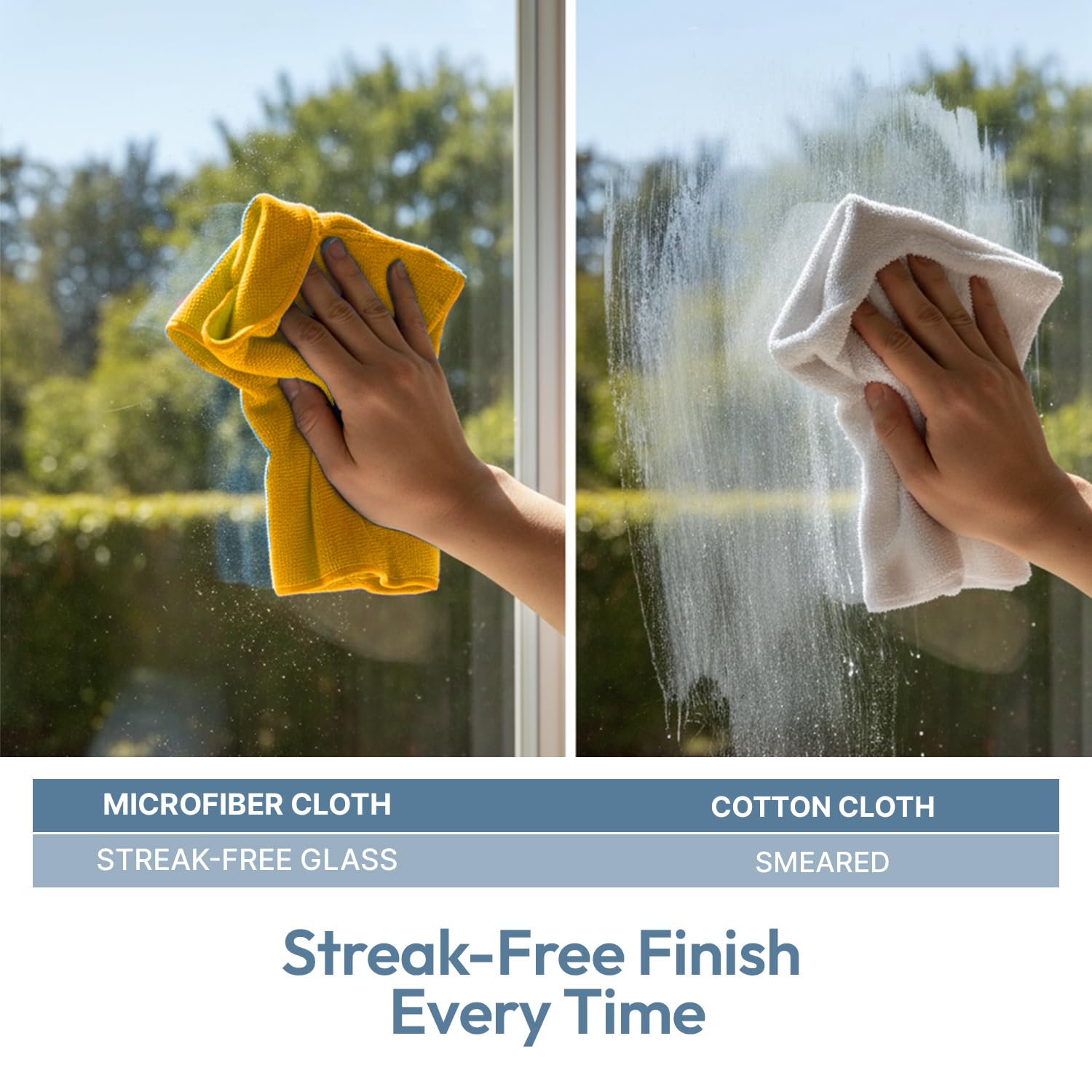 delka Microfibre Cleaning Cloths - 12 Pack | Ultra Soft, Streak-Free Finish | 300x300mm 4