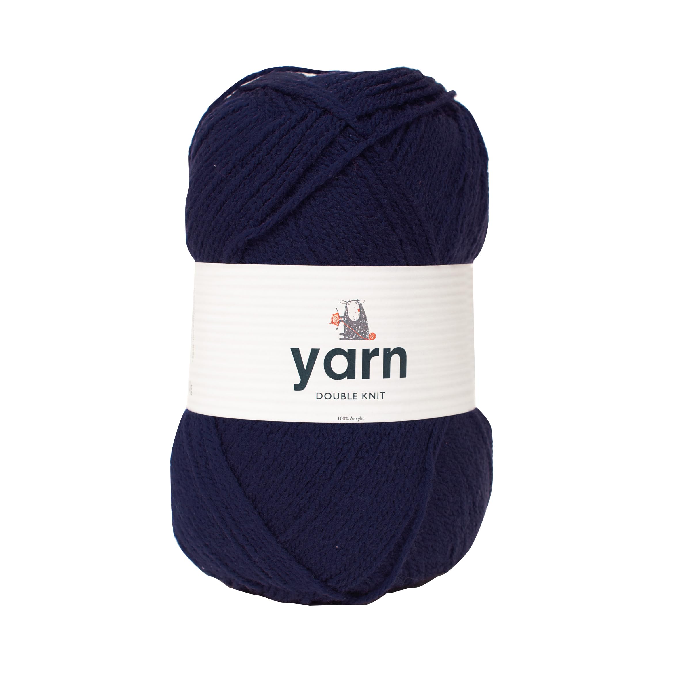 KORBOND DK Navy Acrylic Yarn - 100g Skein | 290m Length | Hypoallergenic & Washable 1