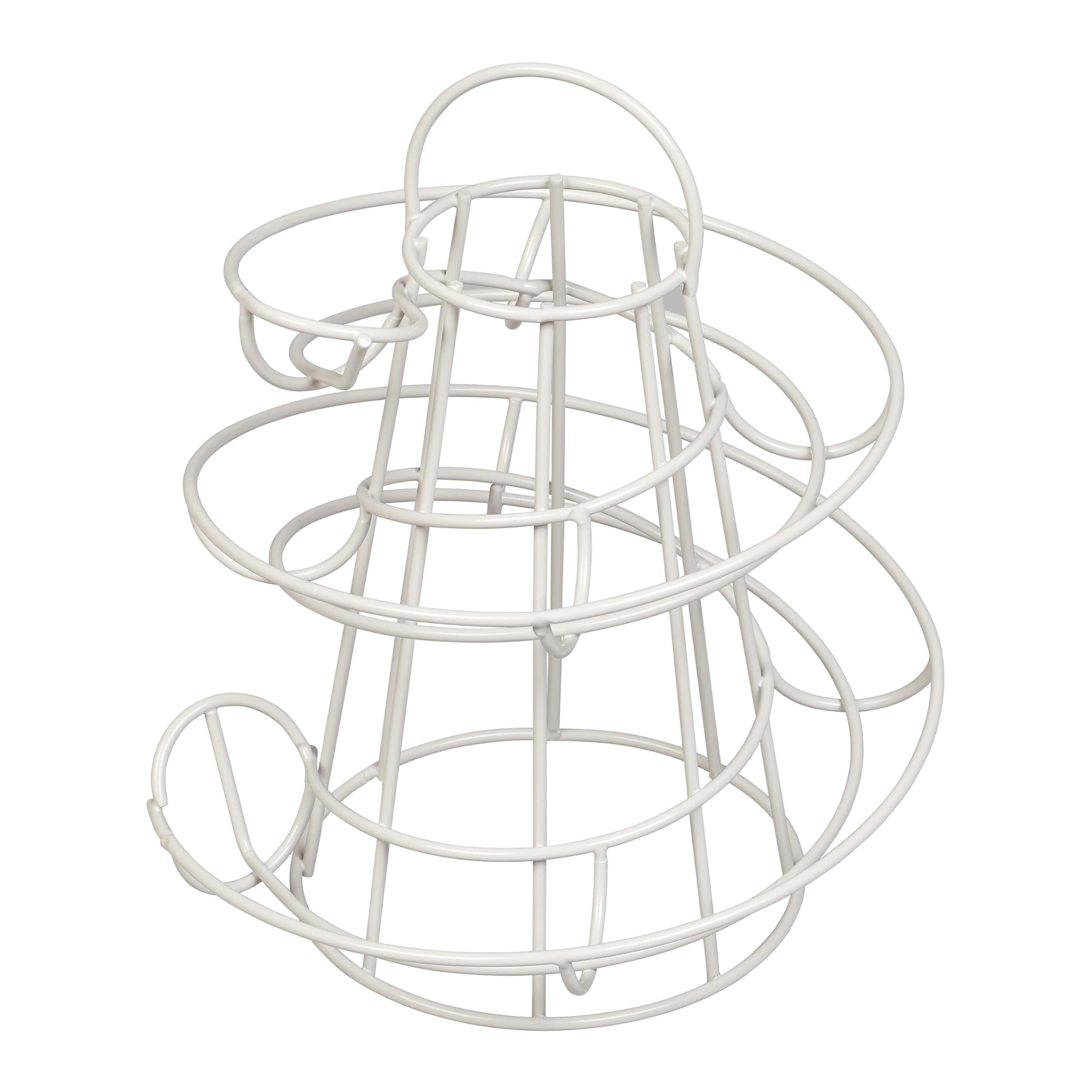 Tala Helter Skelter Egg Storage Holder - Holds 20 Medium Eggs | Metal | White 4