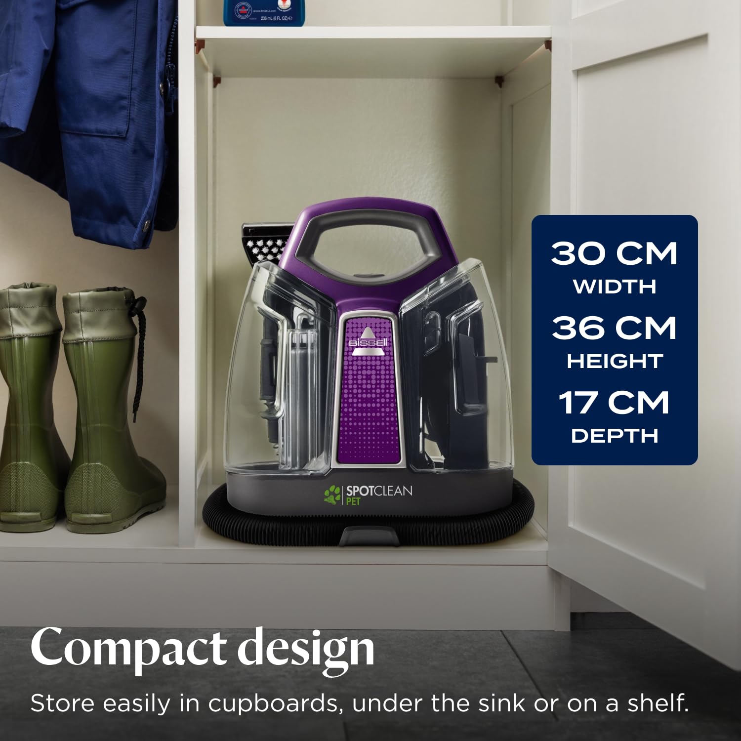 BISSELL SpotClean Pet Carpet Cleaner - 330W Motor | Heatwave Technology | Portable 5