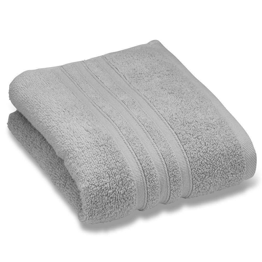 Catherine Lansfield Zero Twist Cotton Hand Towel - Super Soft Luxury | 50x85cm | Silver 1